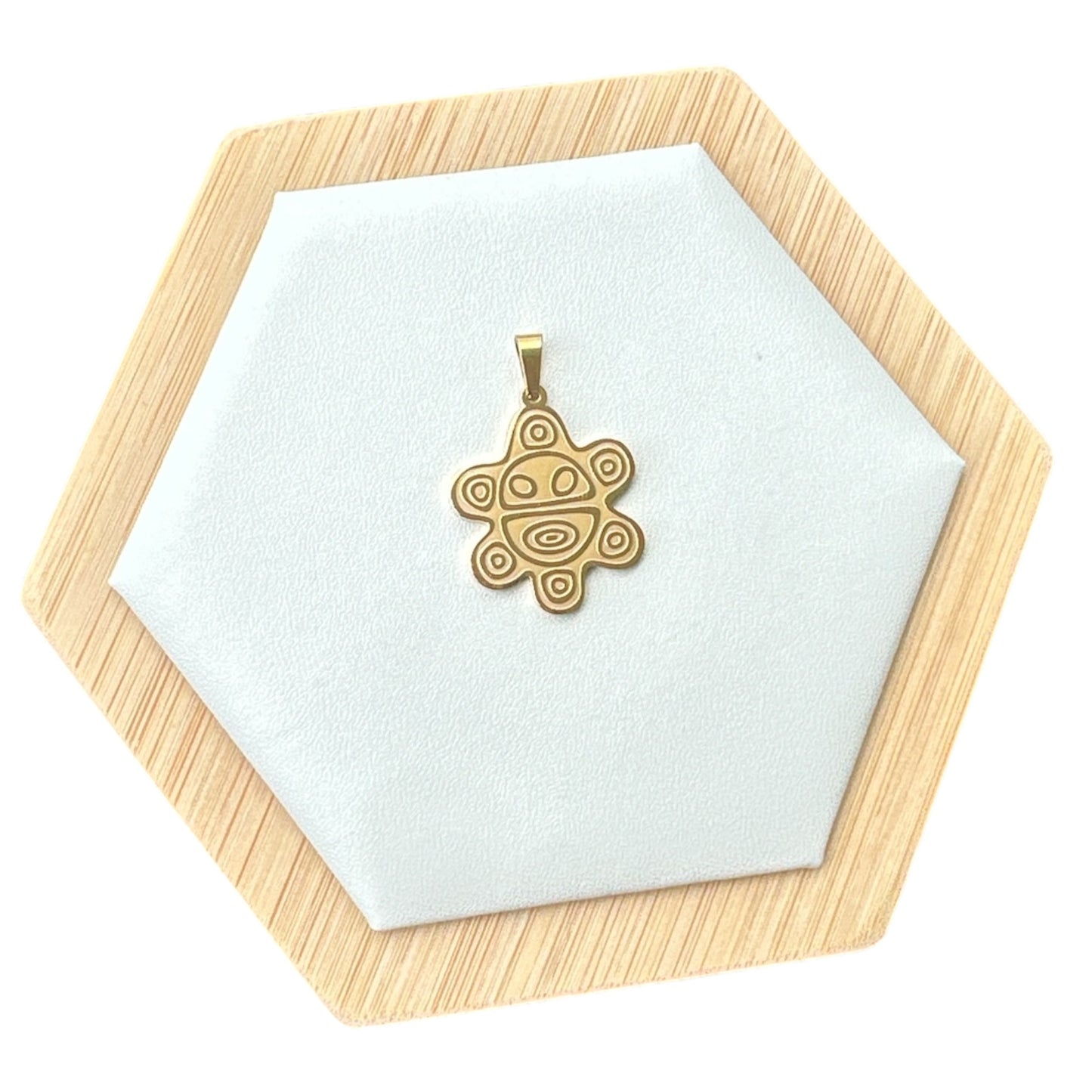 Collar Sol Taino Dorado (Mediano)