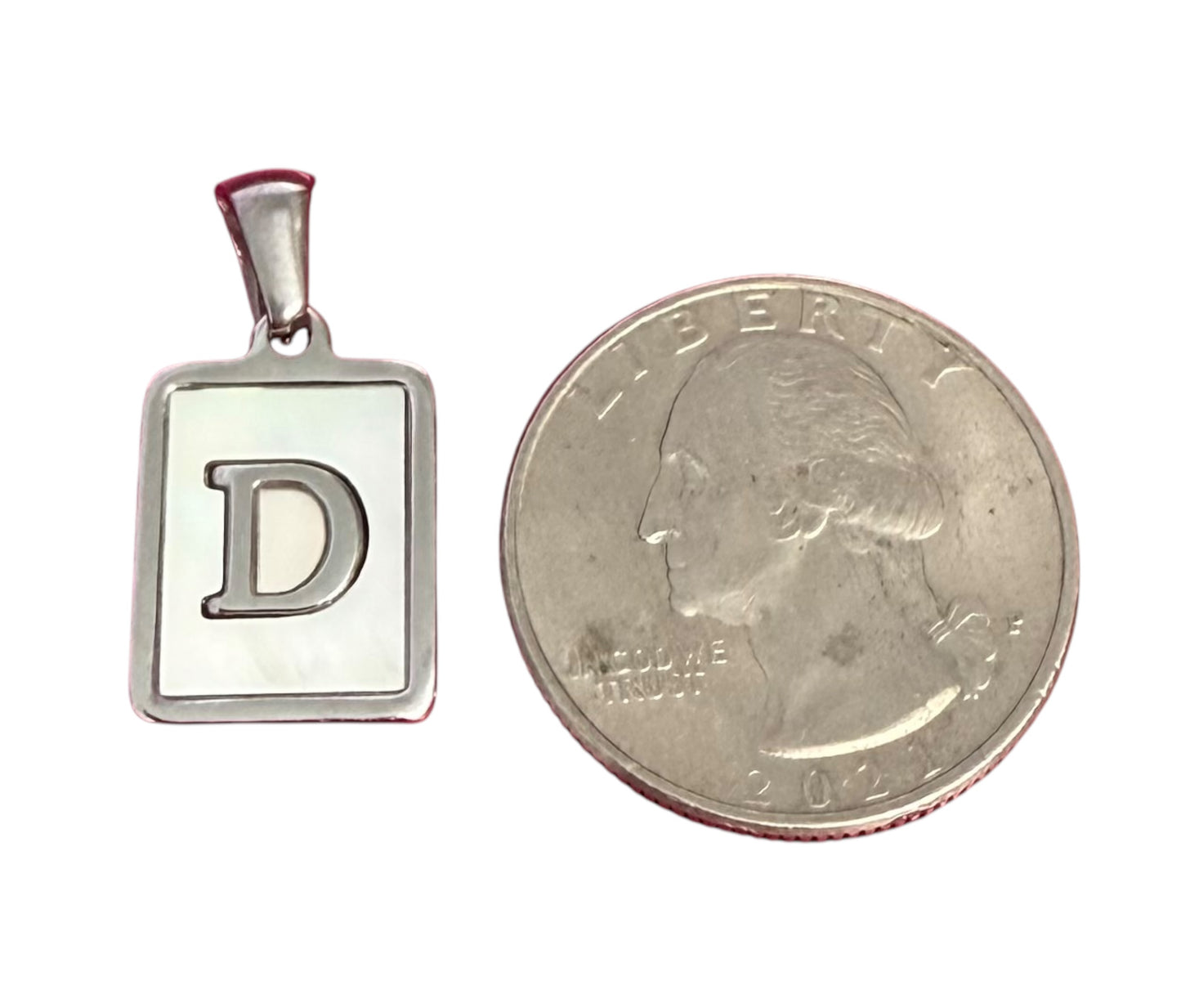 Inicial del Nombre Plateada
Letra D