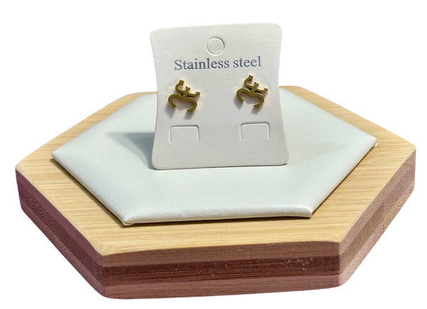 Set Coquí Taíno Redondo Dorado (Collar, Pulsera y Aretes)