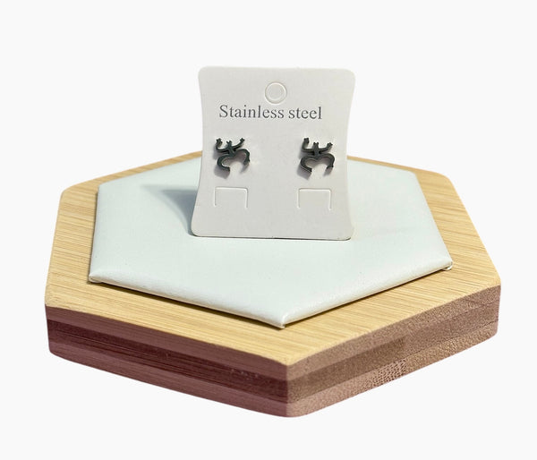 Set Coquí Taíno Redondo Plateado (Collar, Pulsera y Aretes)