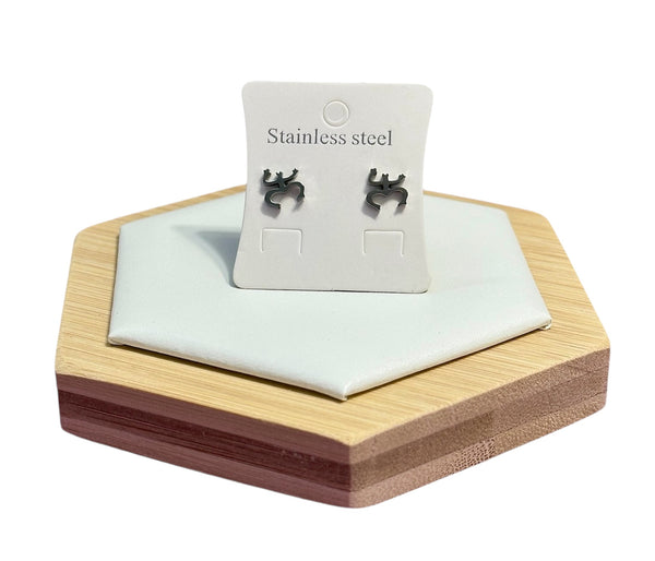 Set Coquí Taíno Redondo Plateado (Collar, Pulsera y Aretes)