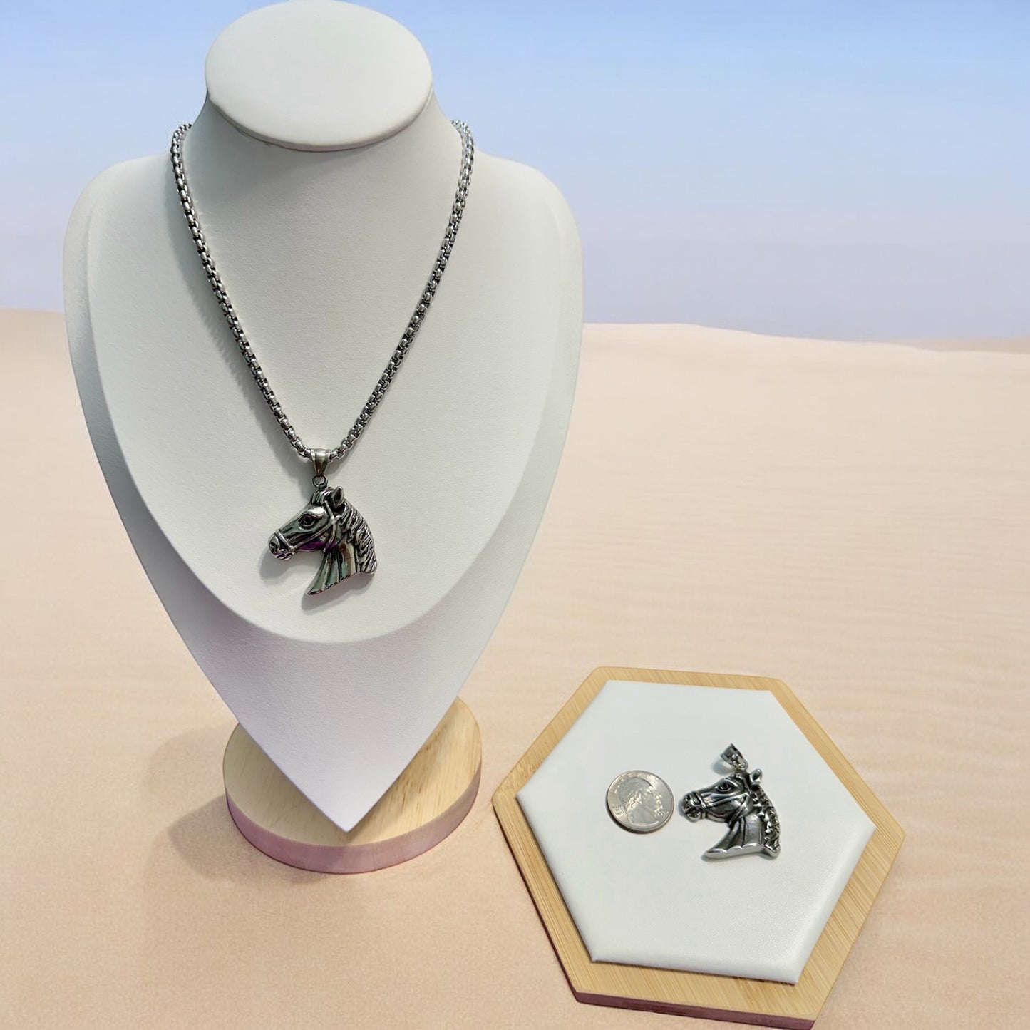 Collar Caballo en Stainless Steel