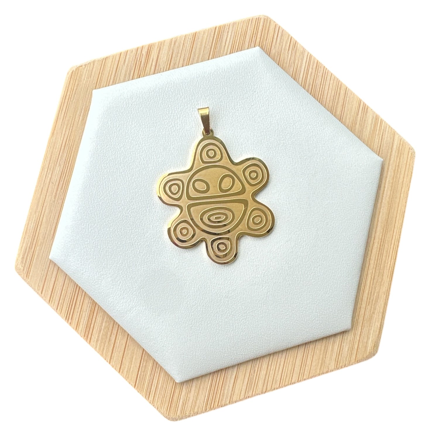 Collar Sol Taino Dorado (Grande)