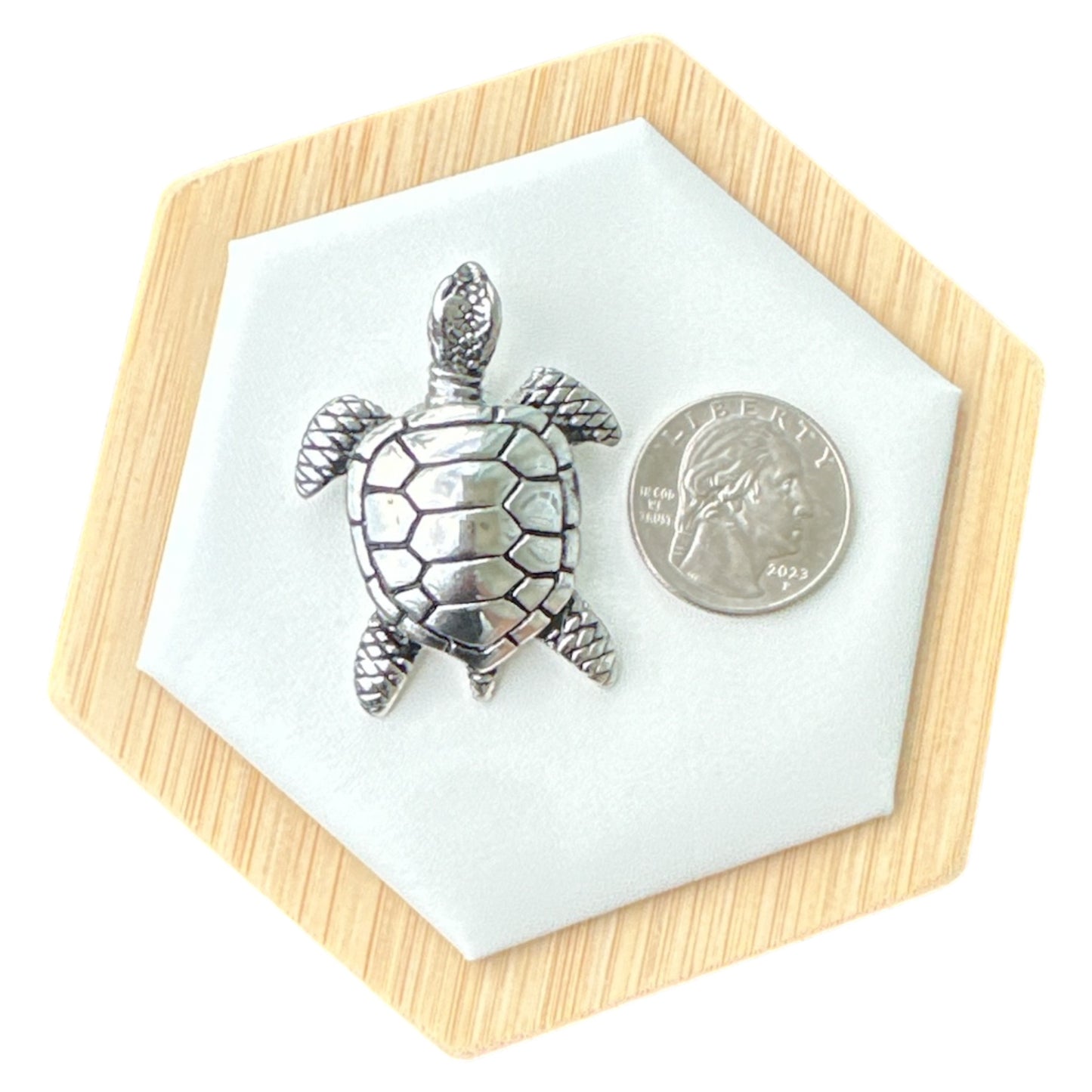 Collar Tortuga Plateada