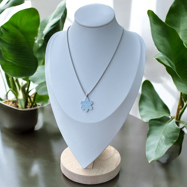 Set Sol Taino Plateado (Collar, Pulsera y Aretes)