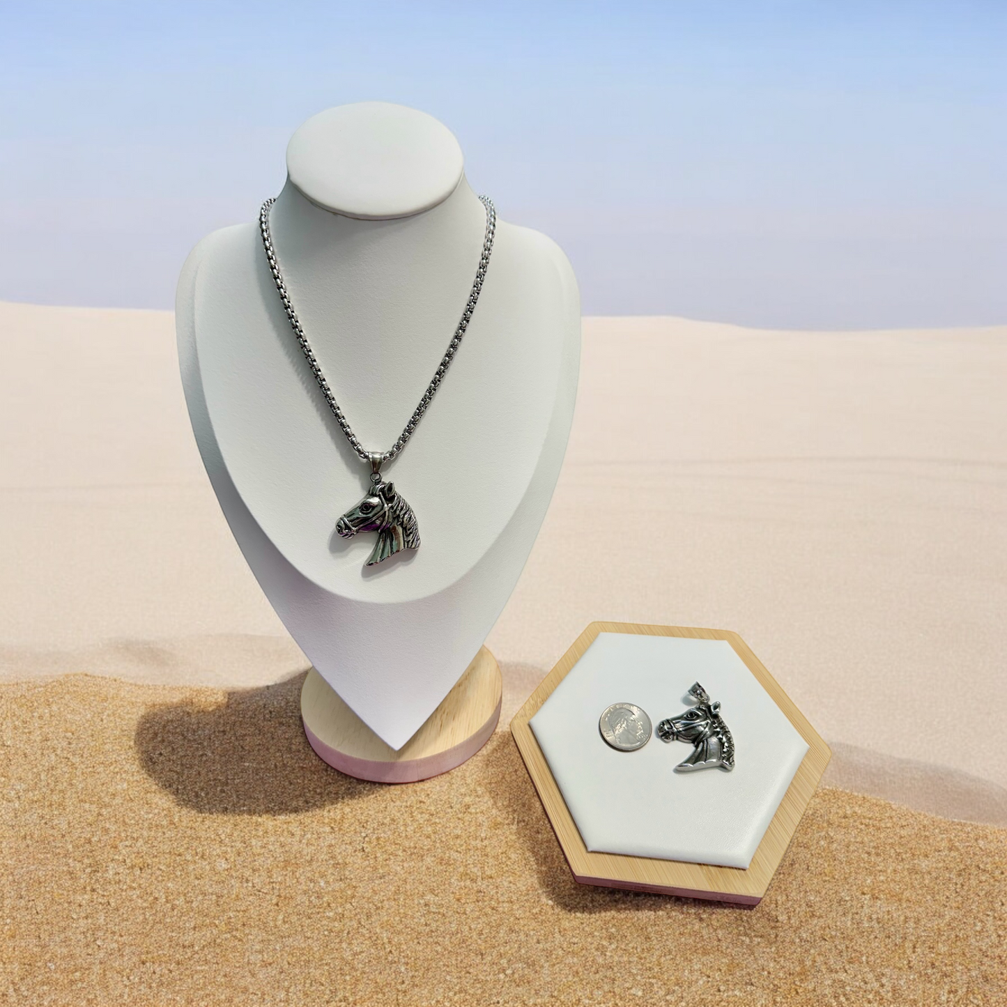 Collar Caballo en Stainless Steel