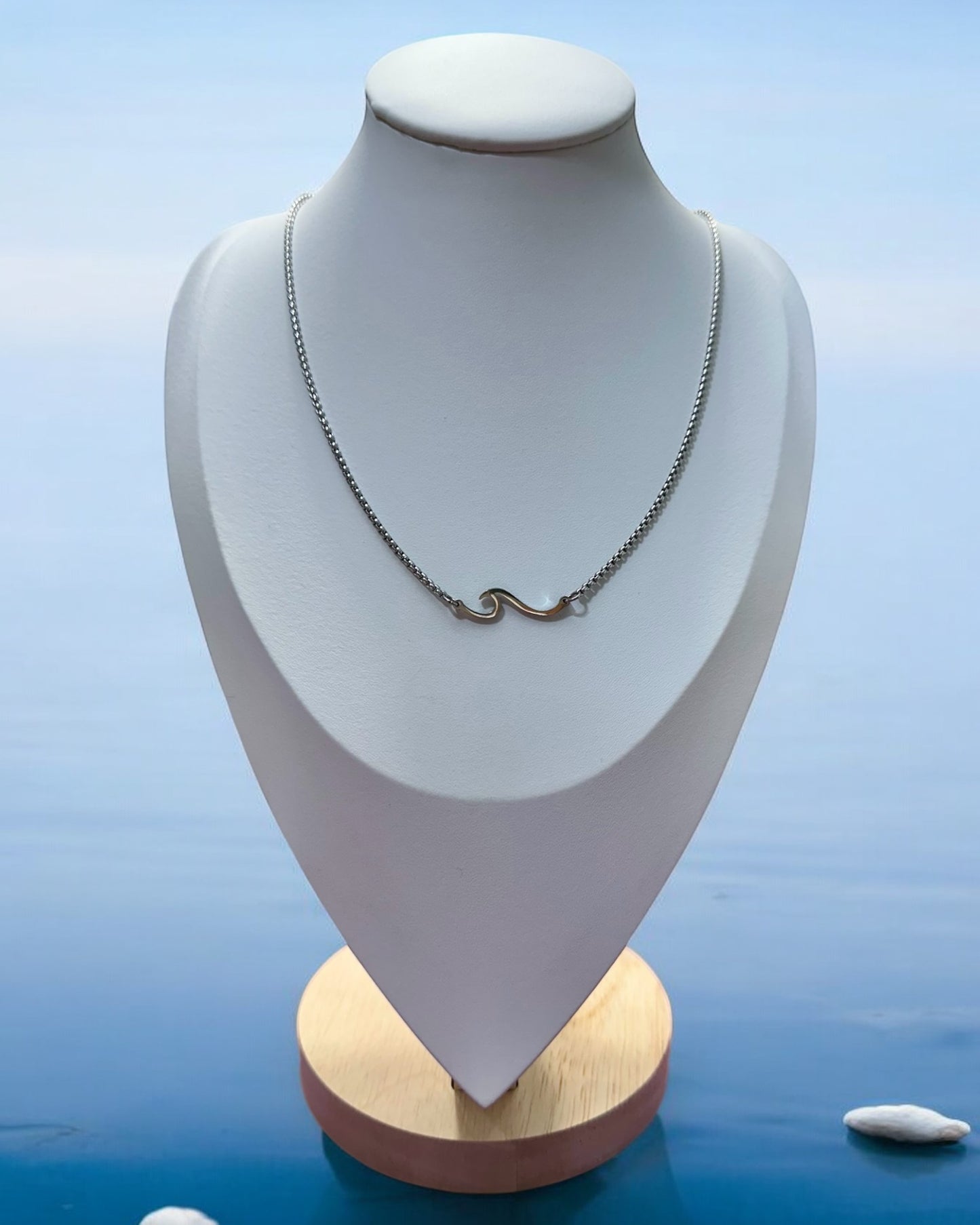 Collar Olas del Mar en Plateado