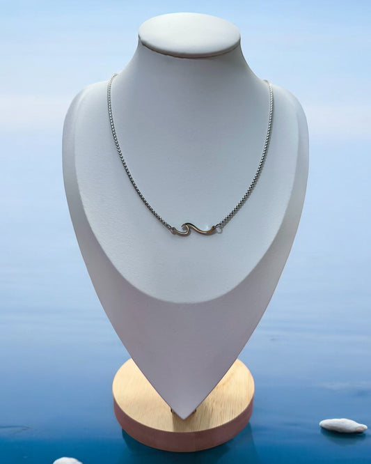 Collar Olas del Mar en Plateado