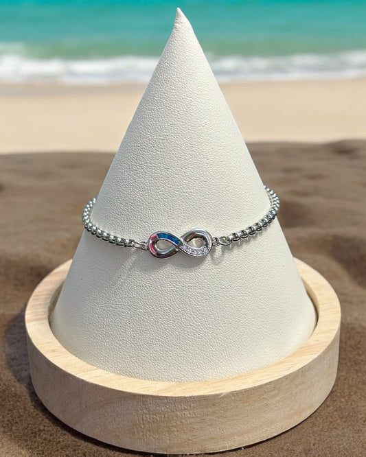 Pulsera Infinito en Plateada