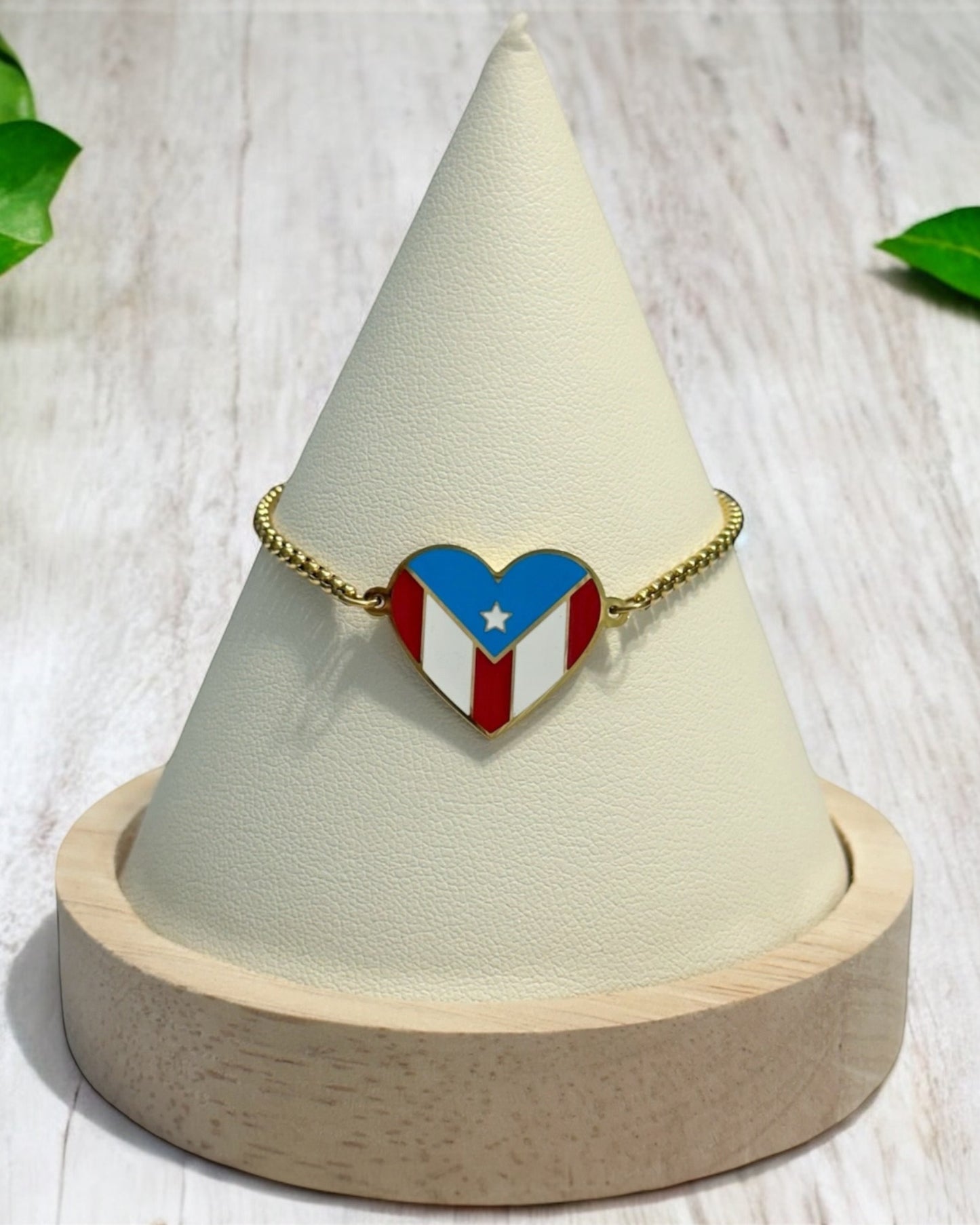 Pulsera Corazón Color Dorada