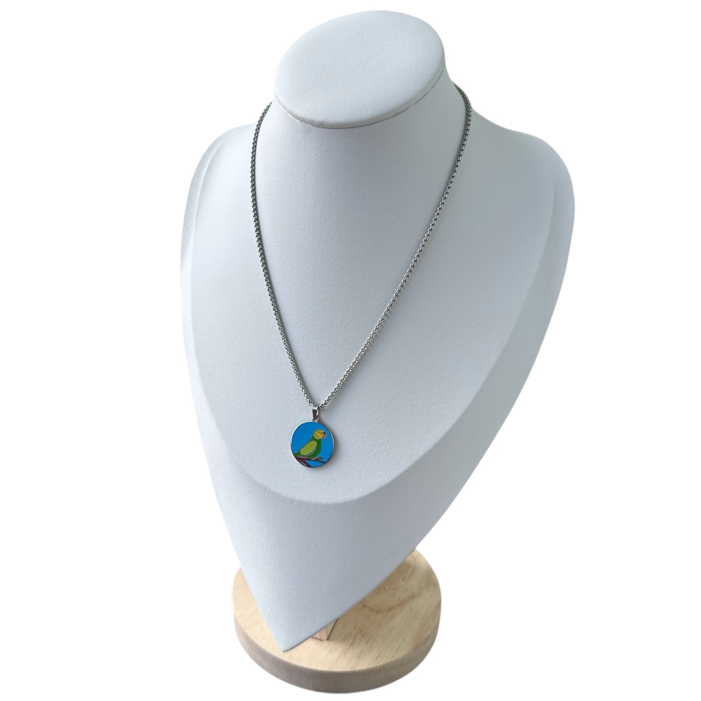 Collar Cotorra  de PR con los Colores de la Bandera.