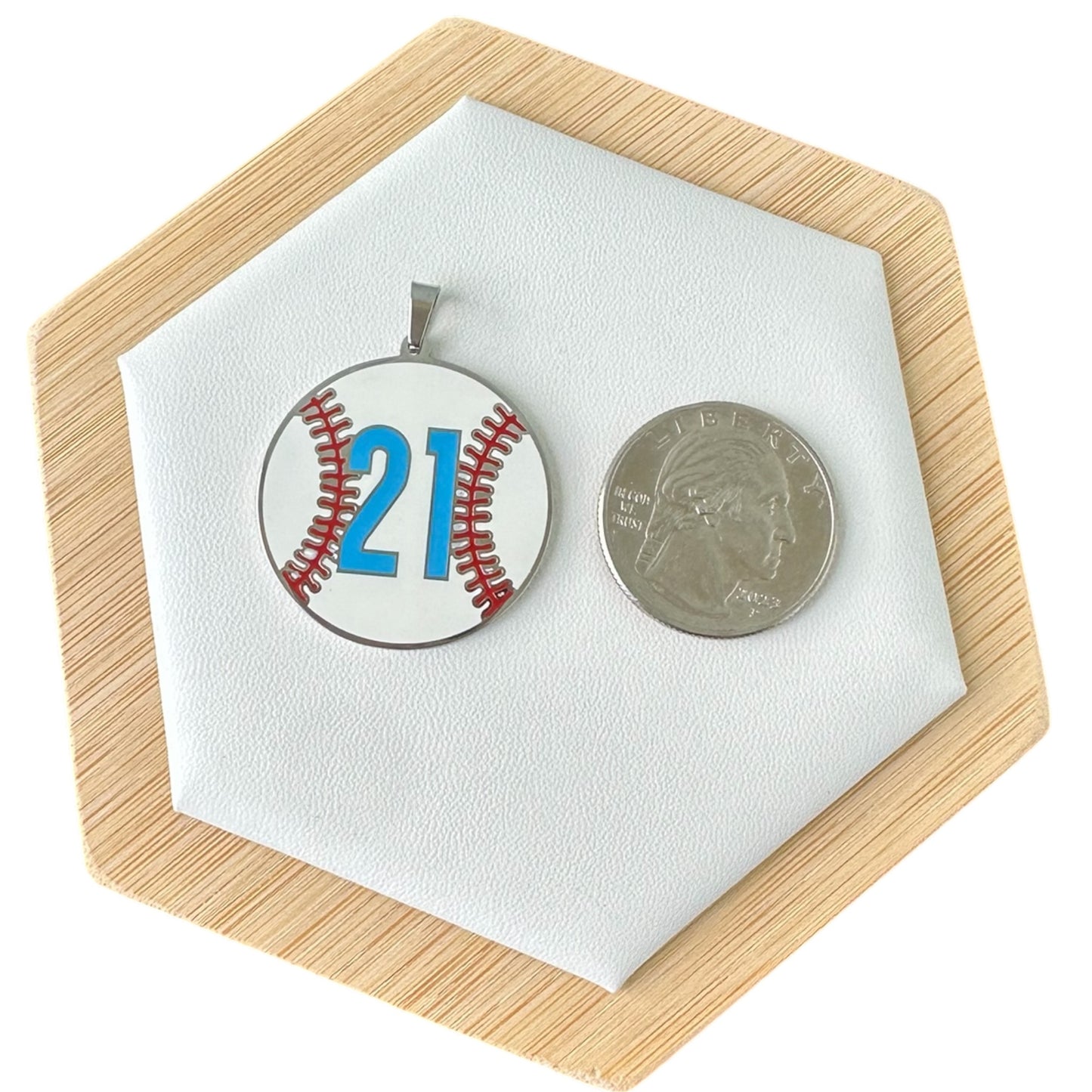 Collar Número 21 con los colores Bandera PR Grande