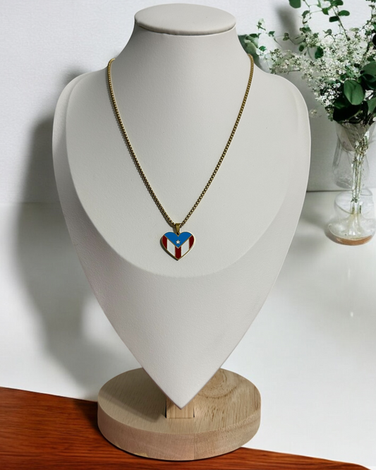 Bandera Corazón Multi en Dorado