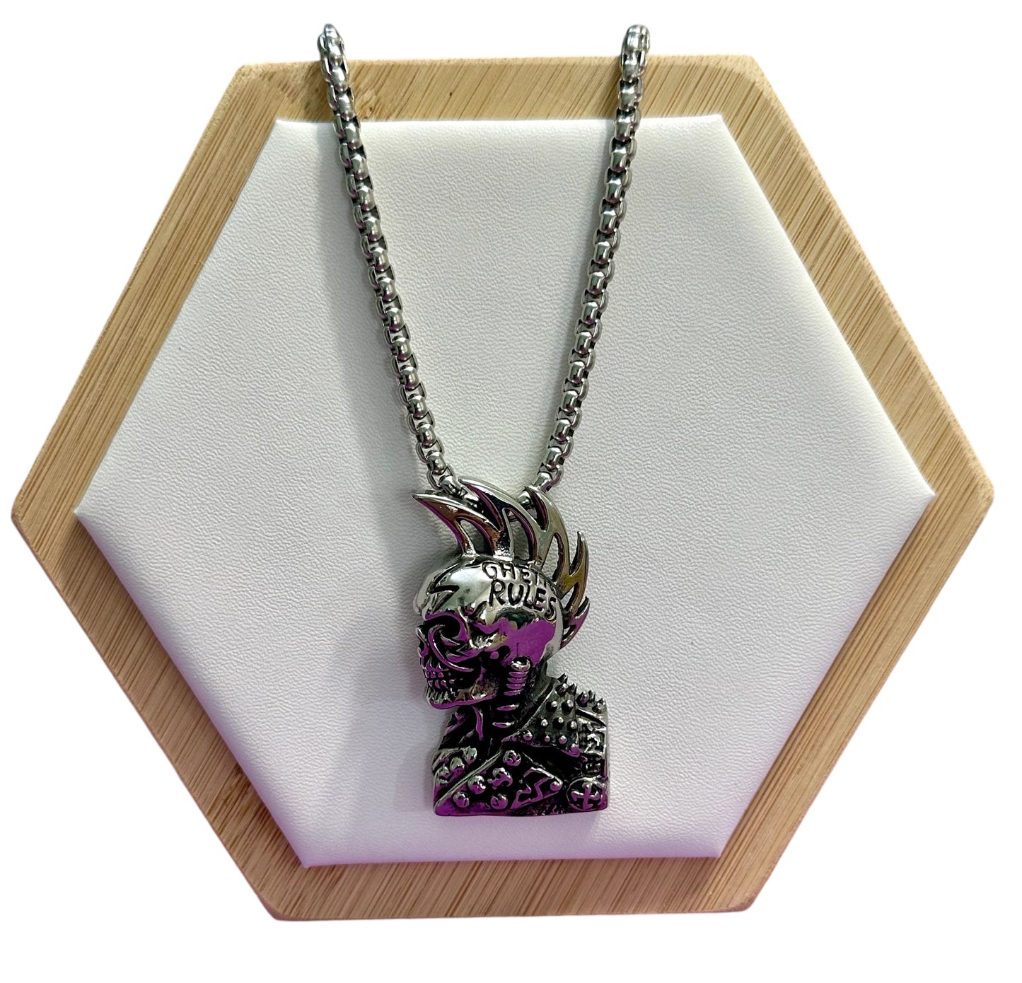 Cadena de Esqueleto Punk