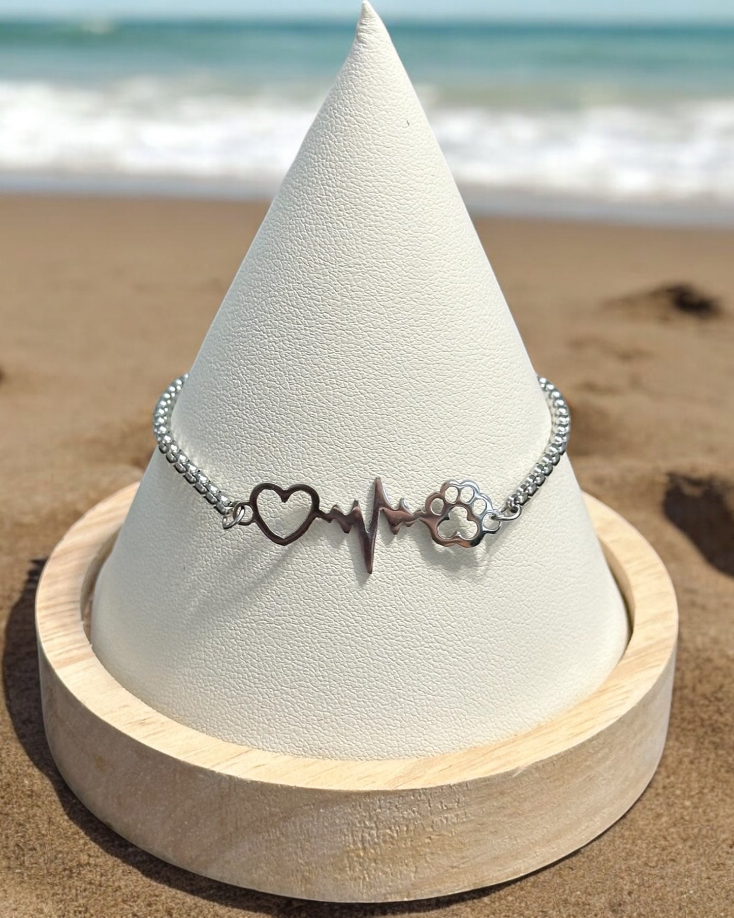 Pulsera Amo mi Mascota Plateada