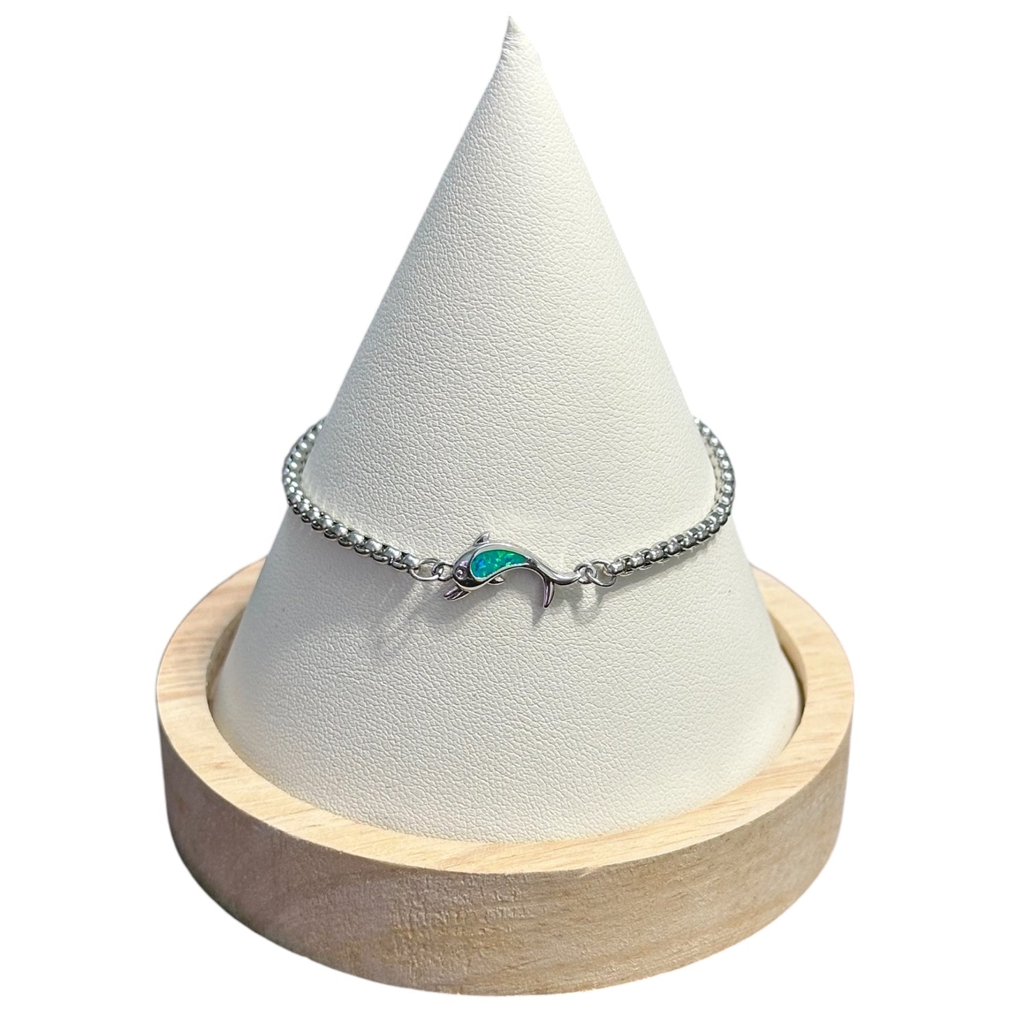 Pulsera Delfín en Plateada