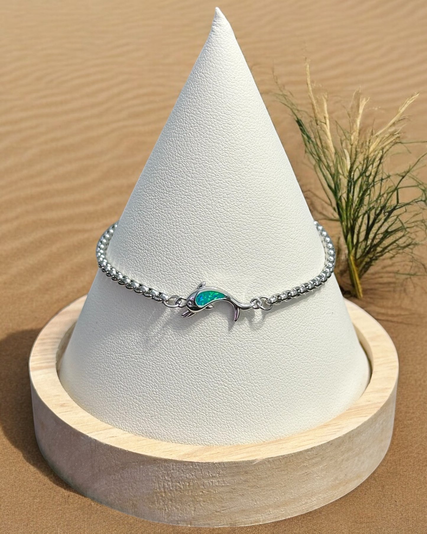 Pulsera Delfín en Plateada