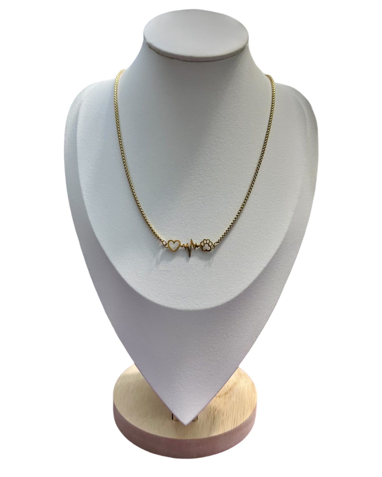 Collar Amo mi Mascota en Dorada