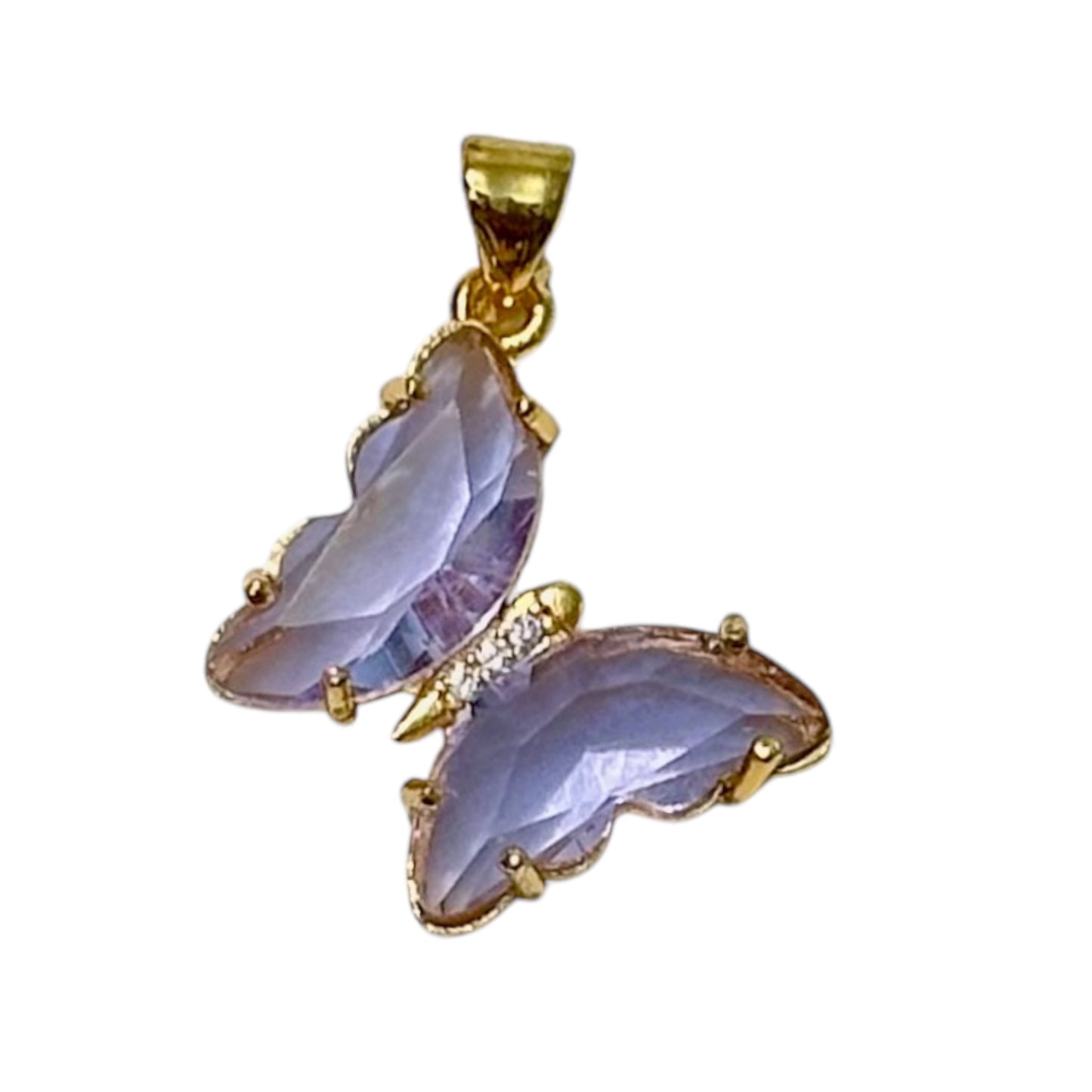 Collar Mariposa Violeta