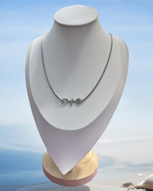 Collar Amo mi Mascota en Plateado