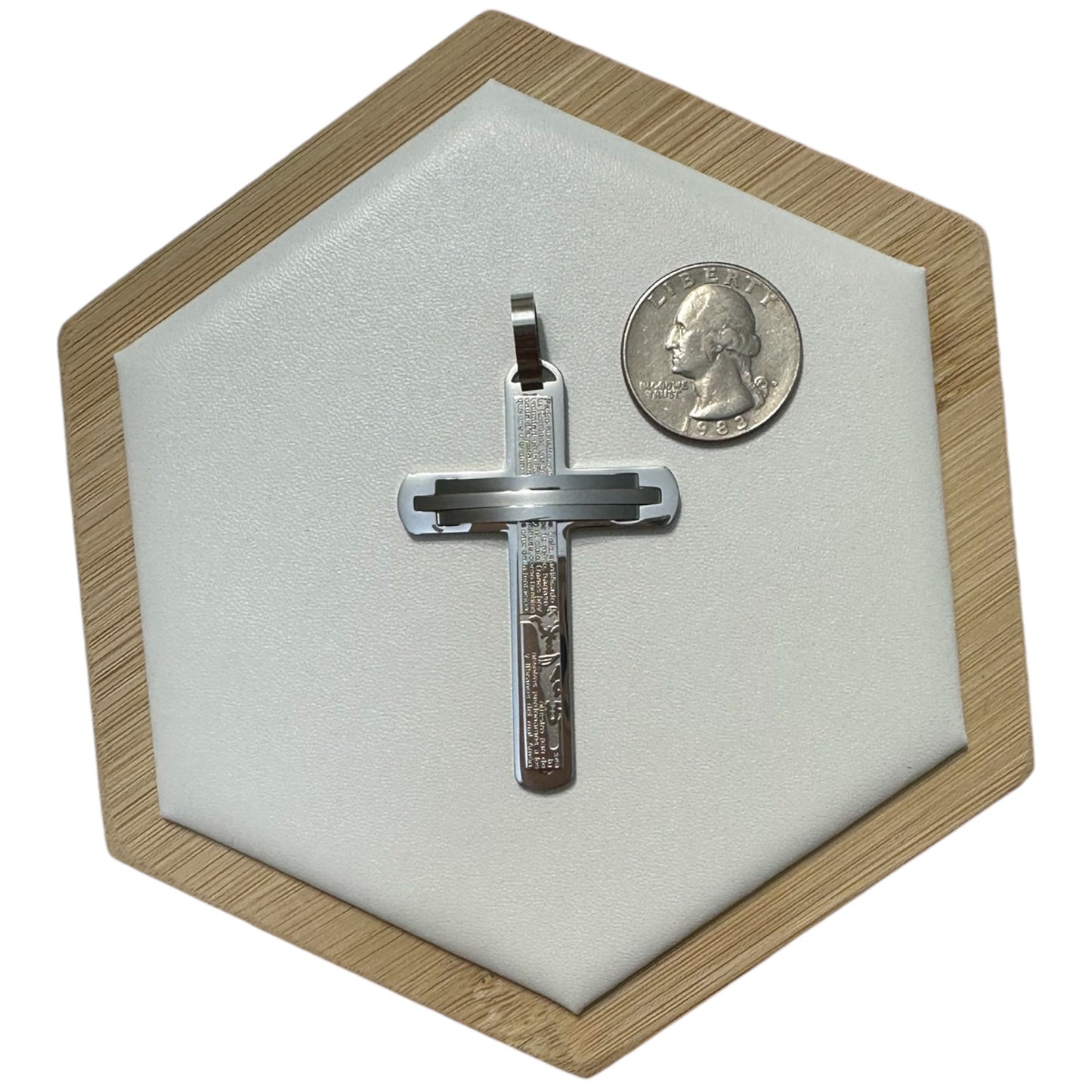 Collar Cruz Padre Nuestro Grande