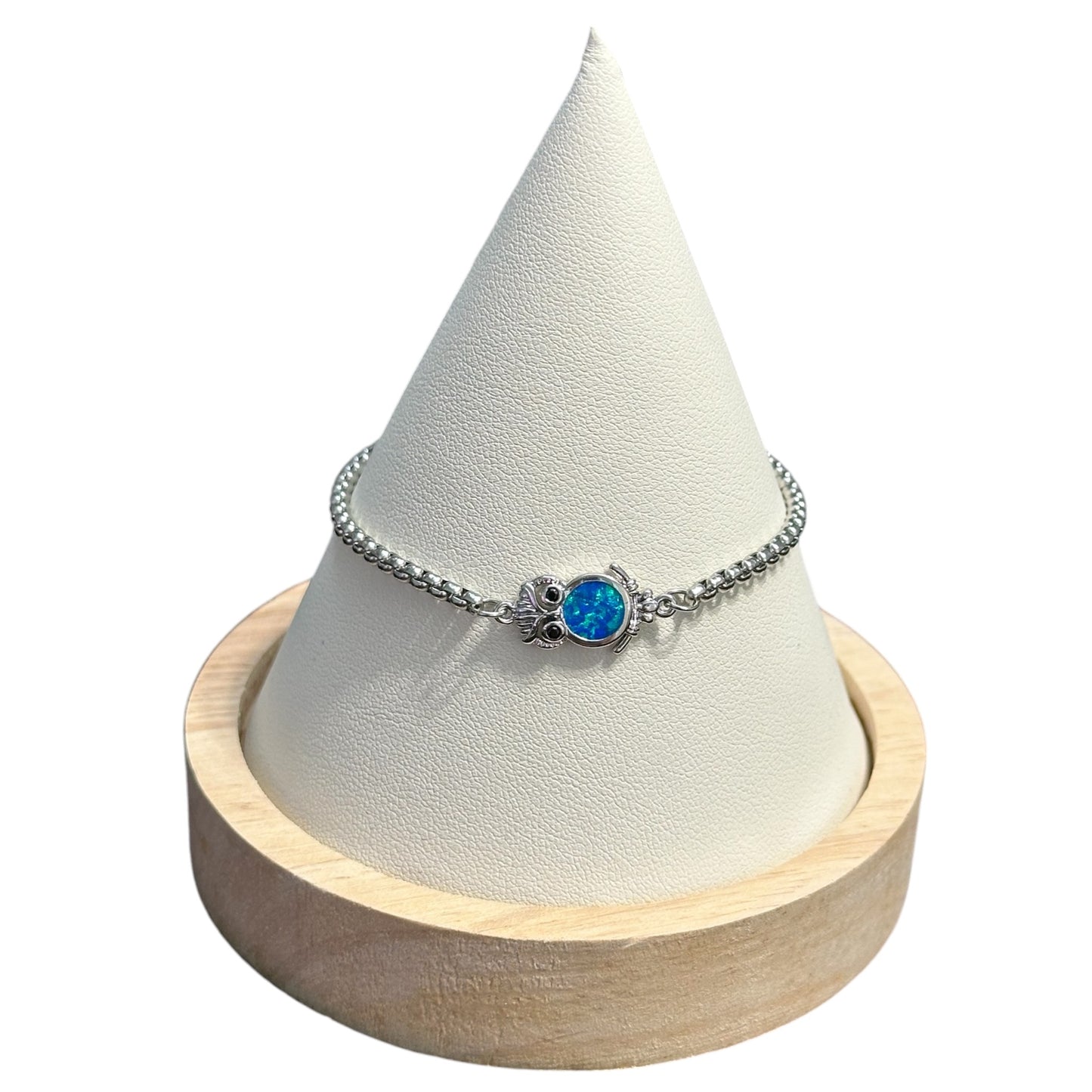 Pulsera  Buho en Plateada