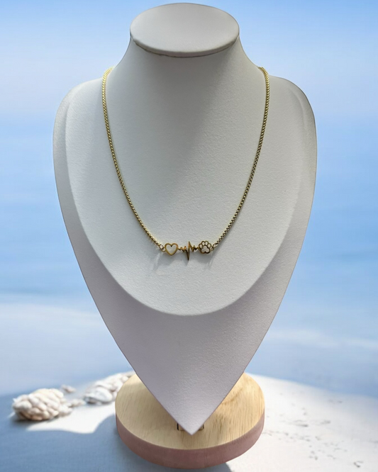 Collar Amo mi Mascota en Dorada