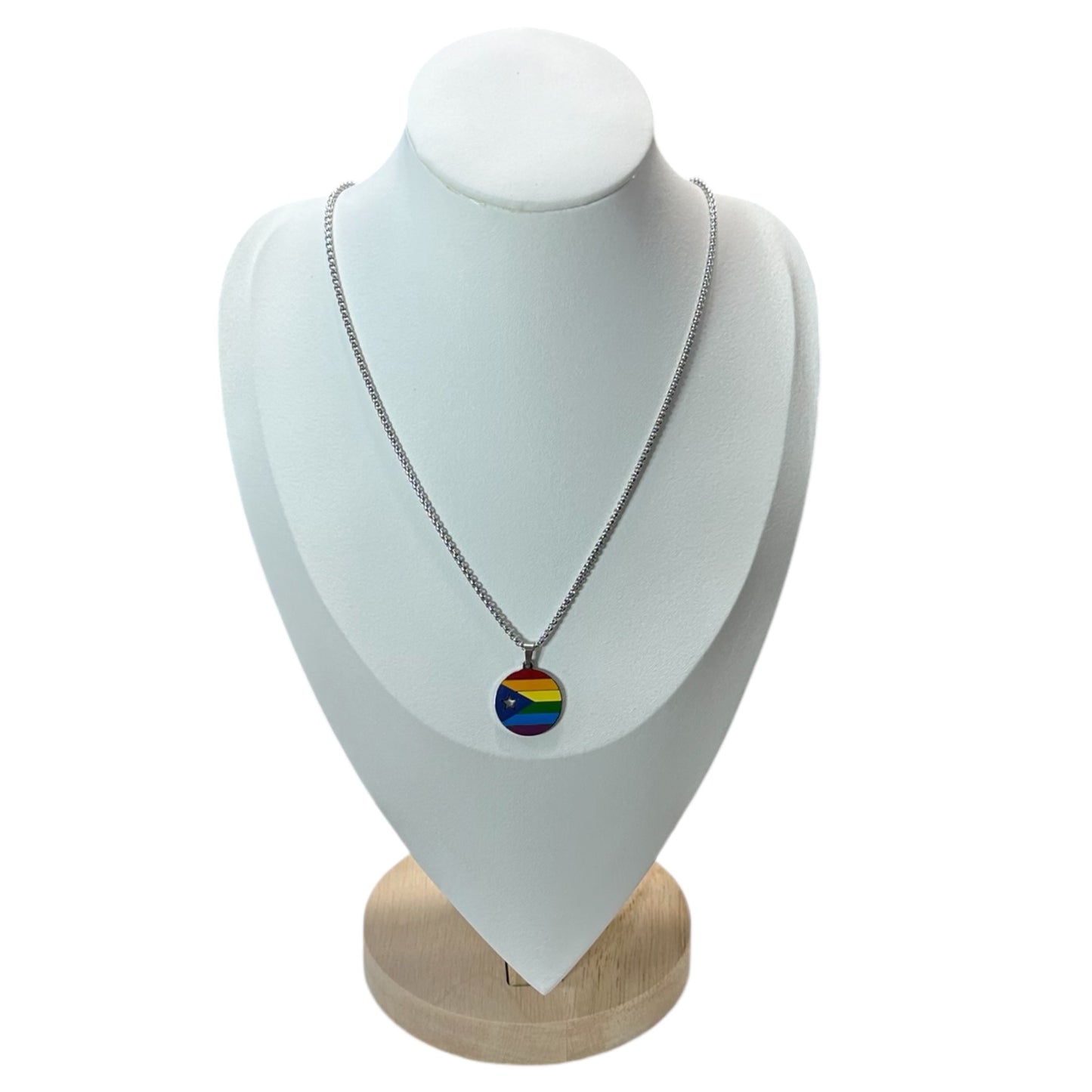 Collar Orgullo Gay Plateado