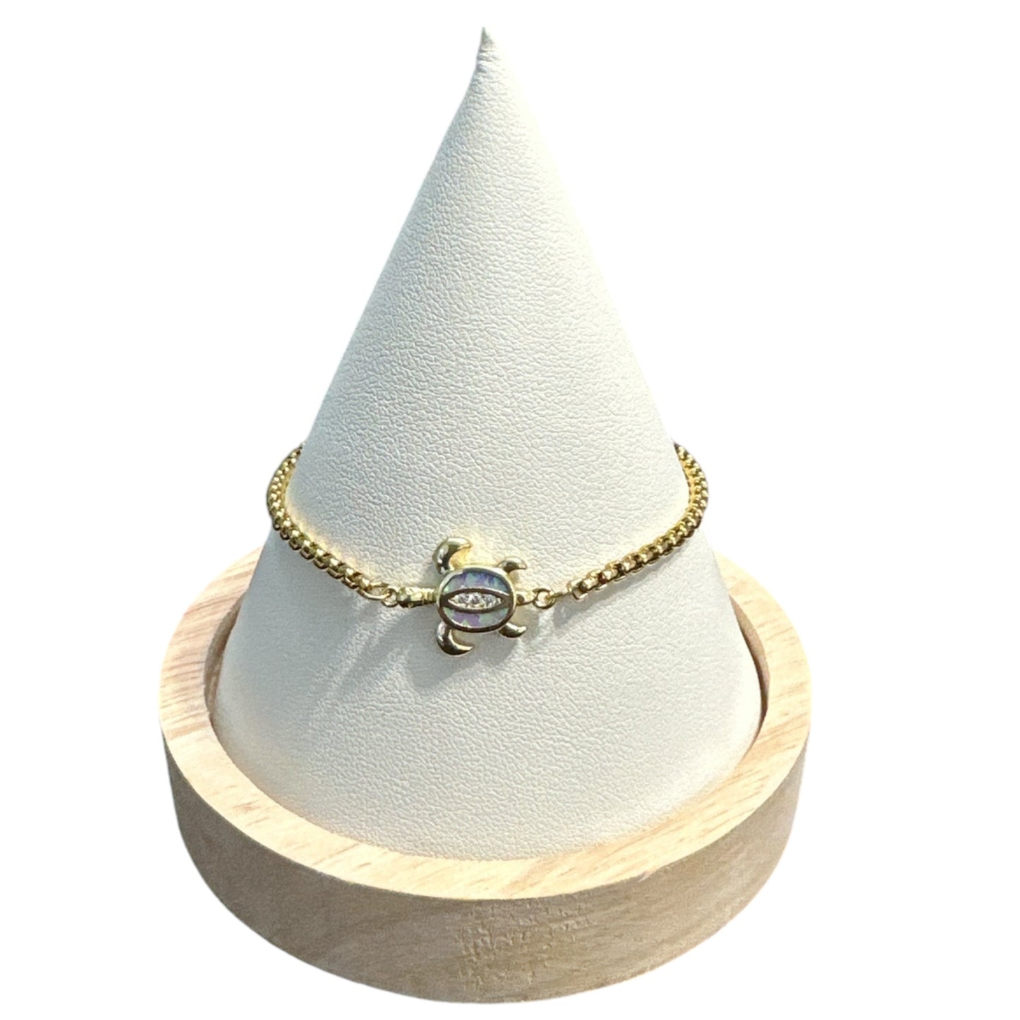 Pulsera Tortuga 2 Color Dorada