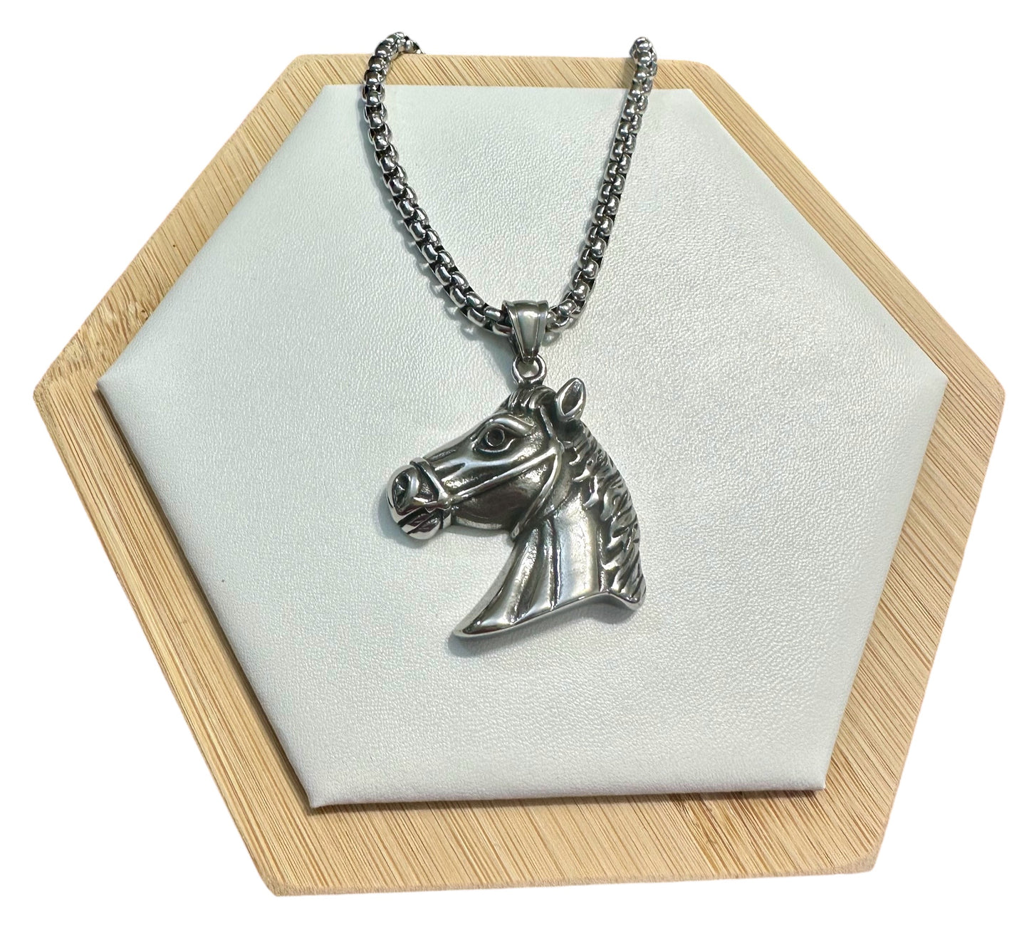 Collar Caballo en Stainless Steel