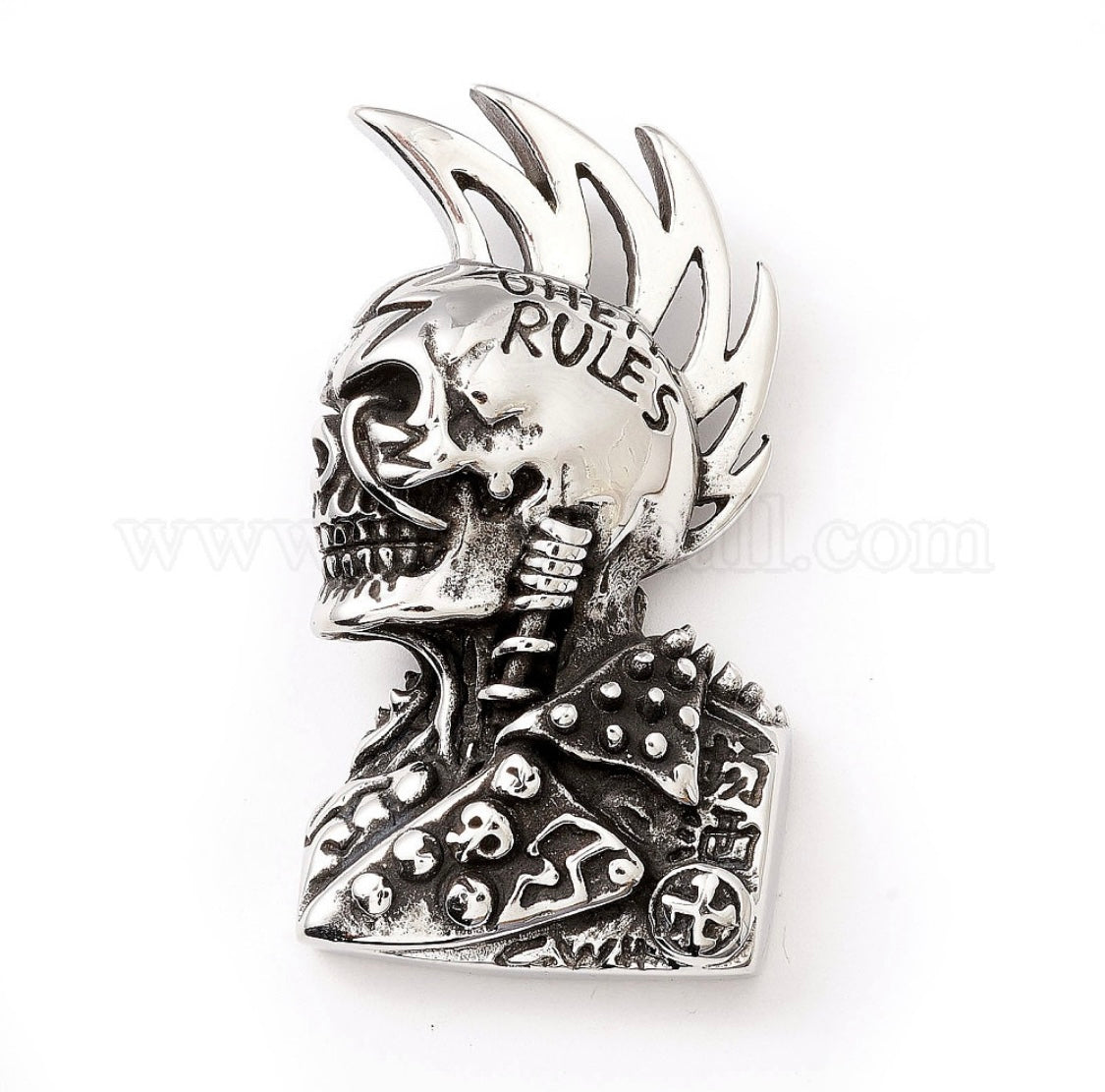 Cadena de Esqueleto Punk