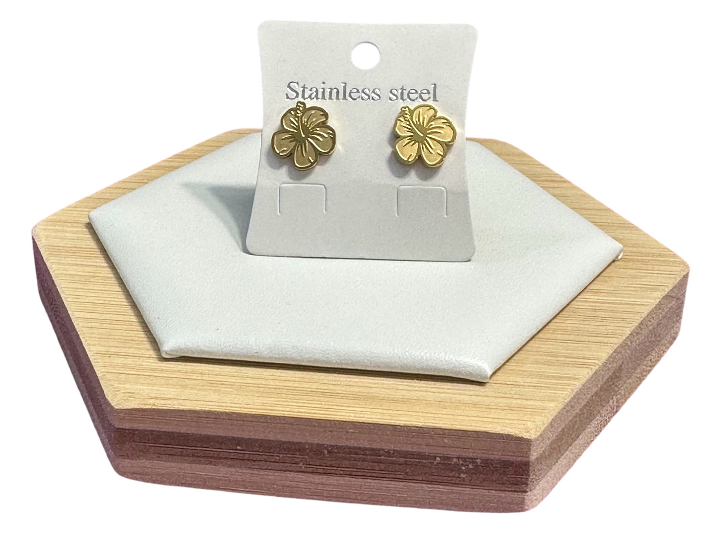 Set Flor de Maga en Dorado (Collar, Pulsera y Aretes)