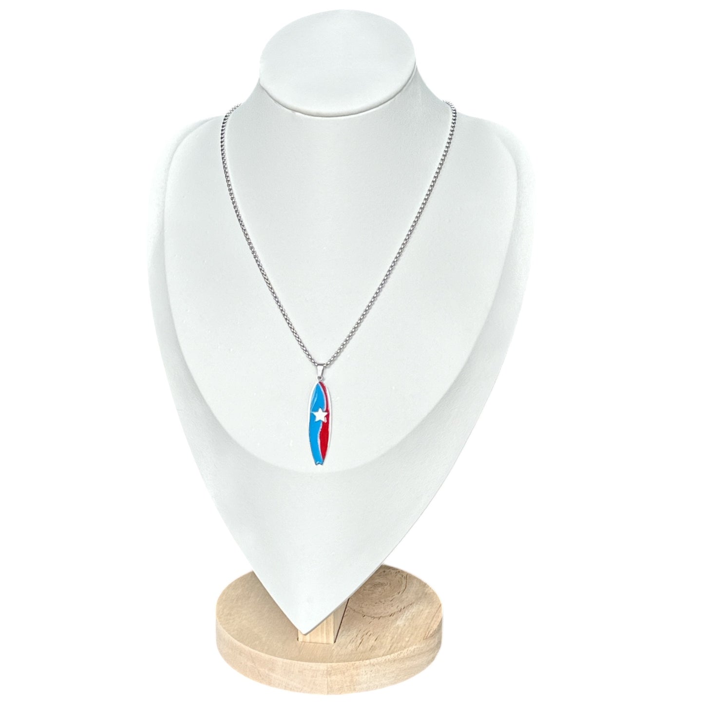 Collar Tabla de Surfing  con los Colores de la Bandera.