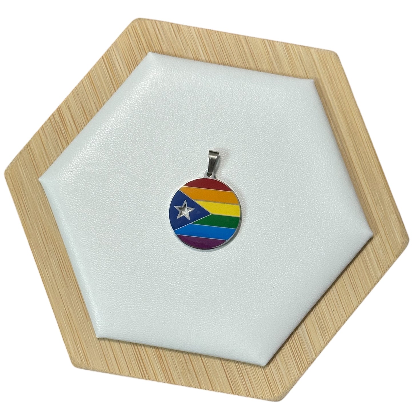 Collar Orgullo Gay Plateado