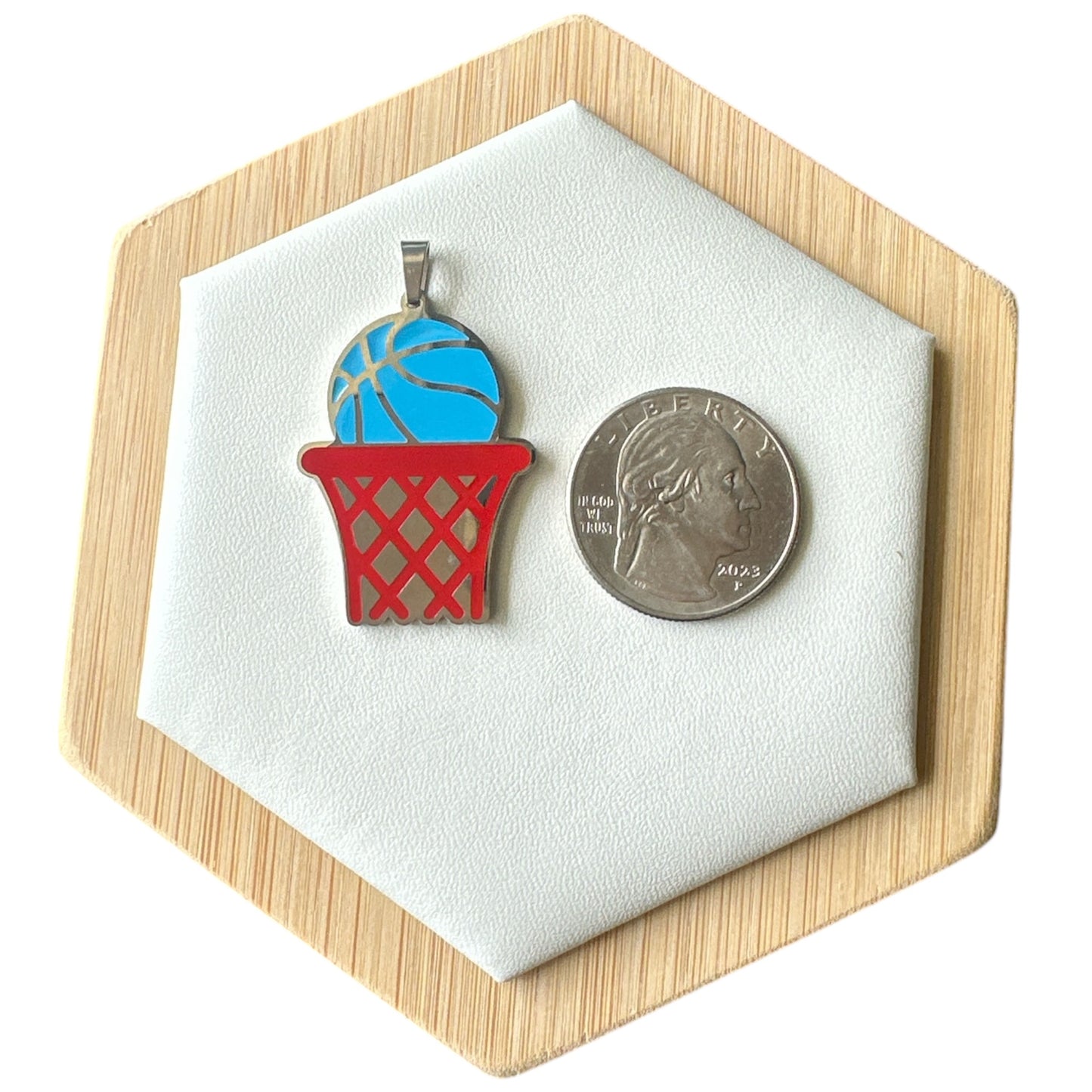 Collar Canasto de Baloncesto con los Colores de la Bandera.