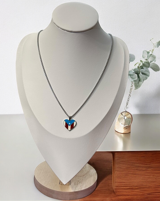 Bandera Corazon Multi en Plateado