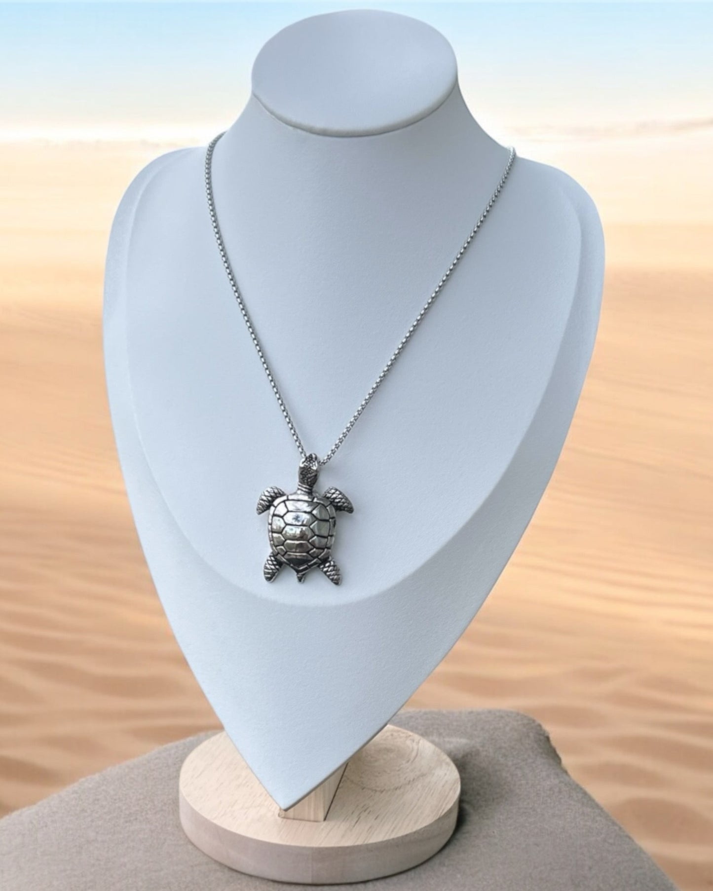 Collar Tortuga Plateada