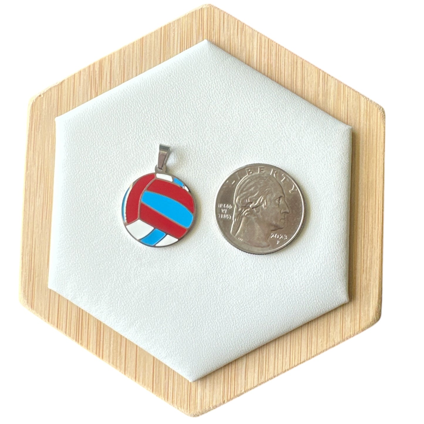 Collar Bola Voleibol con los Colores de la Bandera de PR.