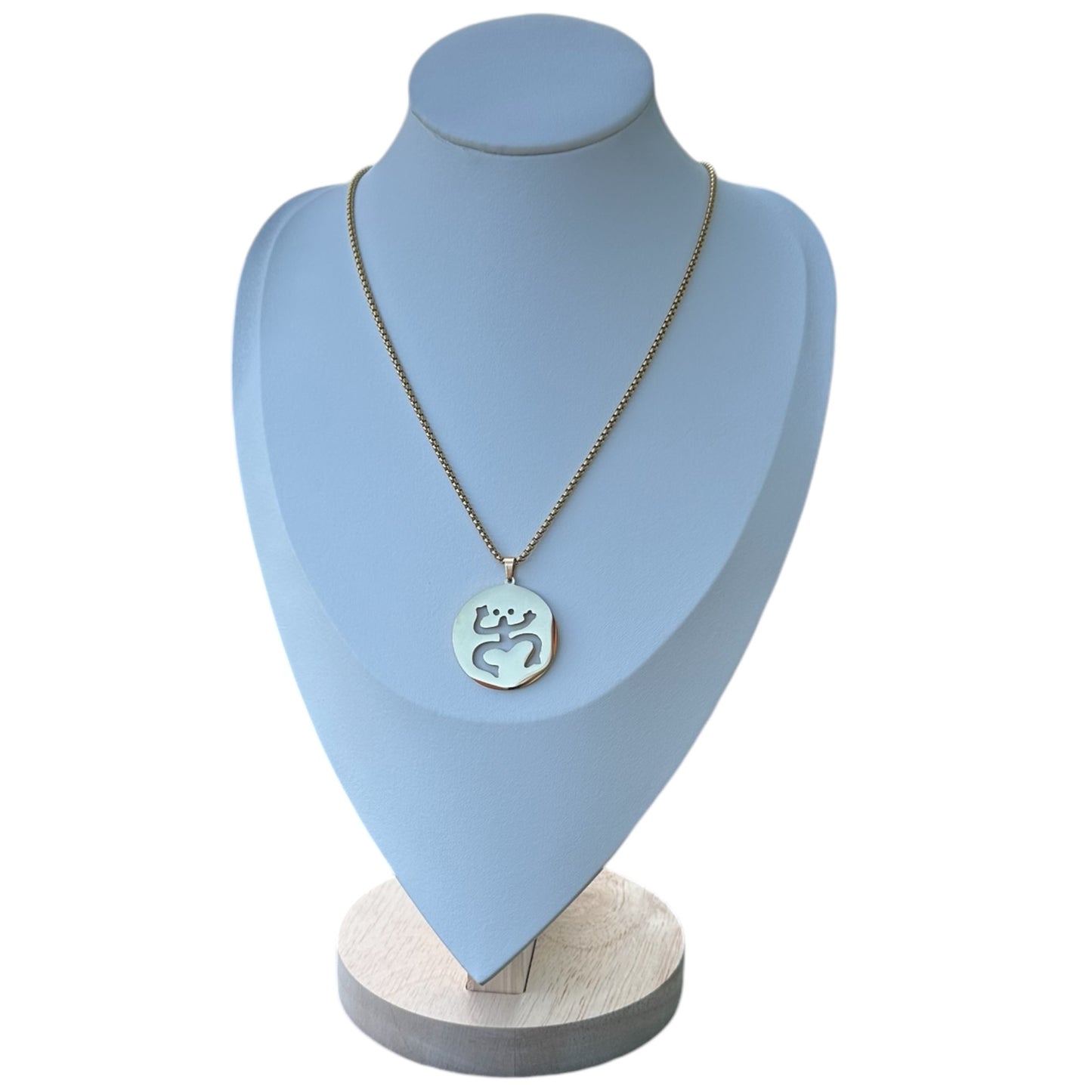 Collar Coqui Taino Dorado (Grande)