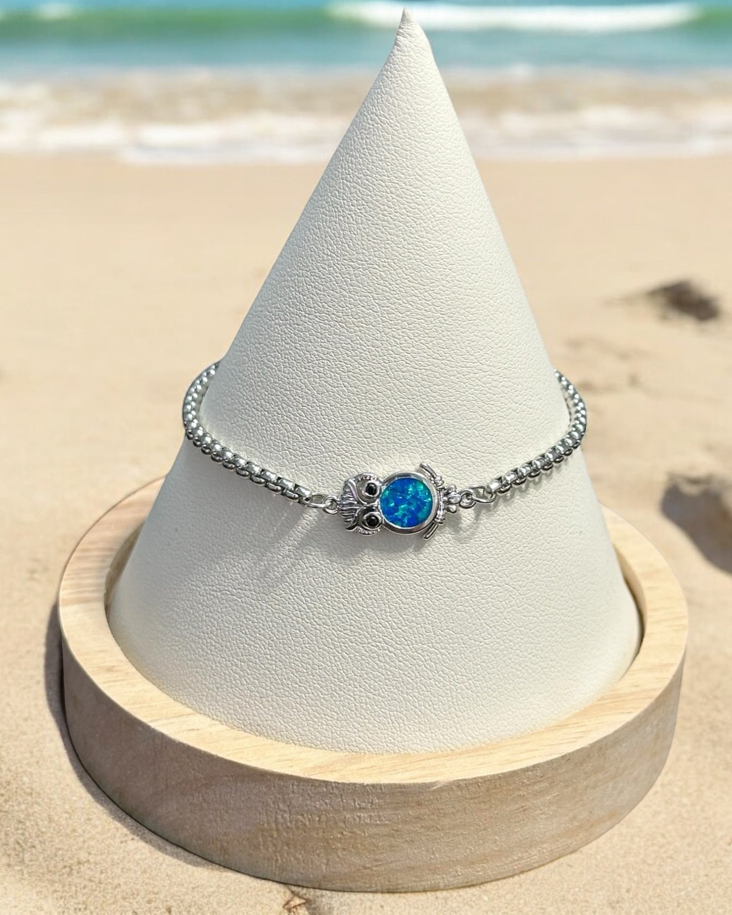 Pulsera  Buho en Plateada