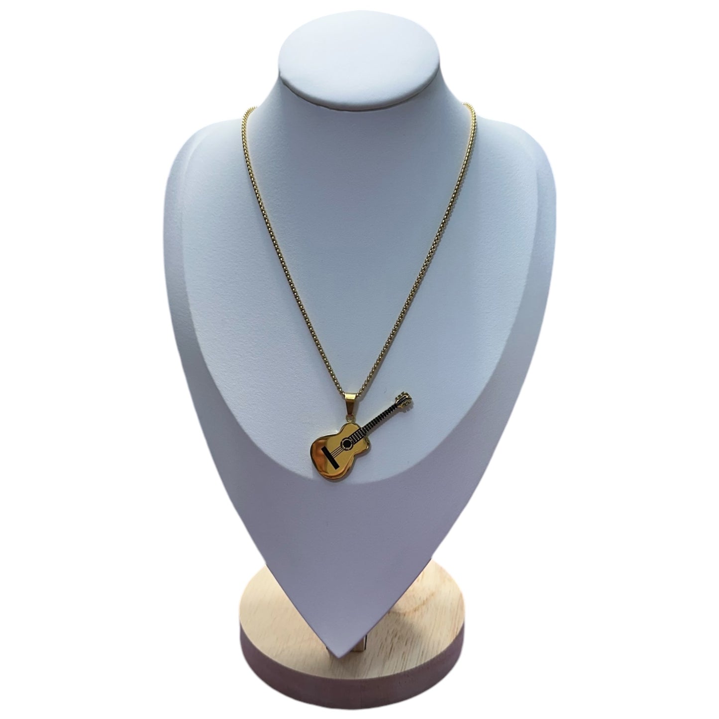 Collar Guitarra en Dorada