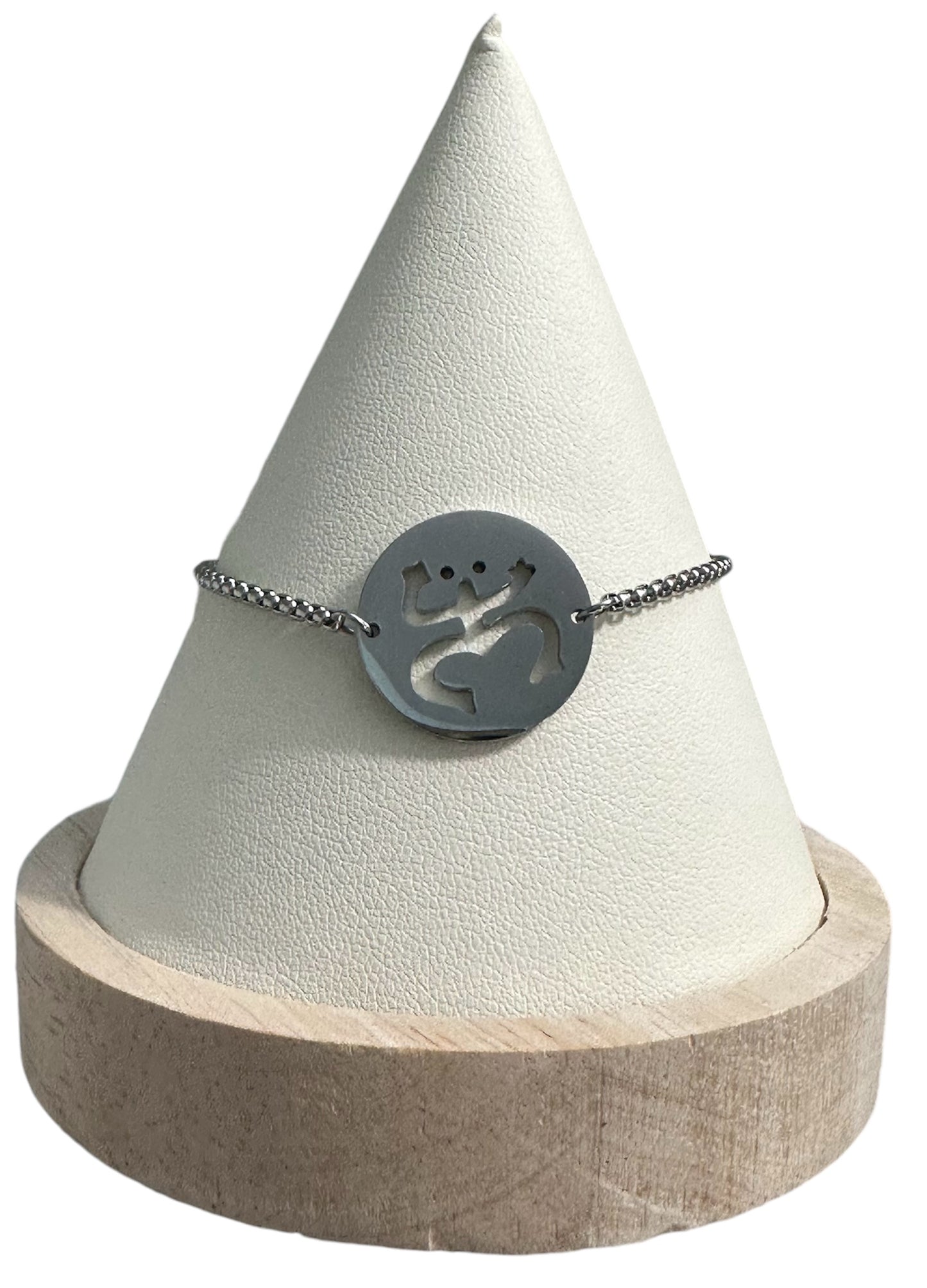 Set Coquí Taíno Redondo Plateado (Collar, Pulsera y Aretes)