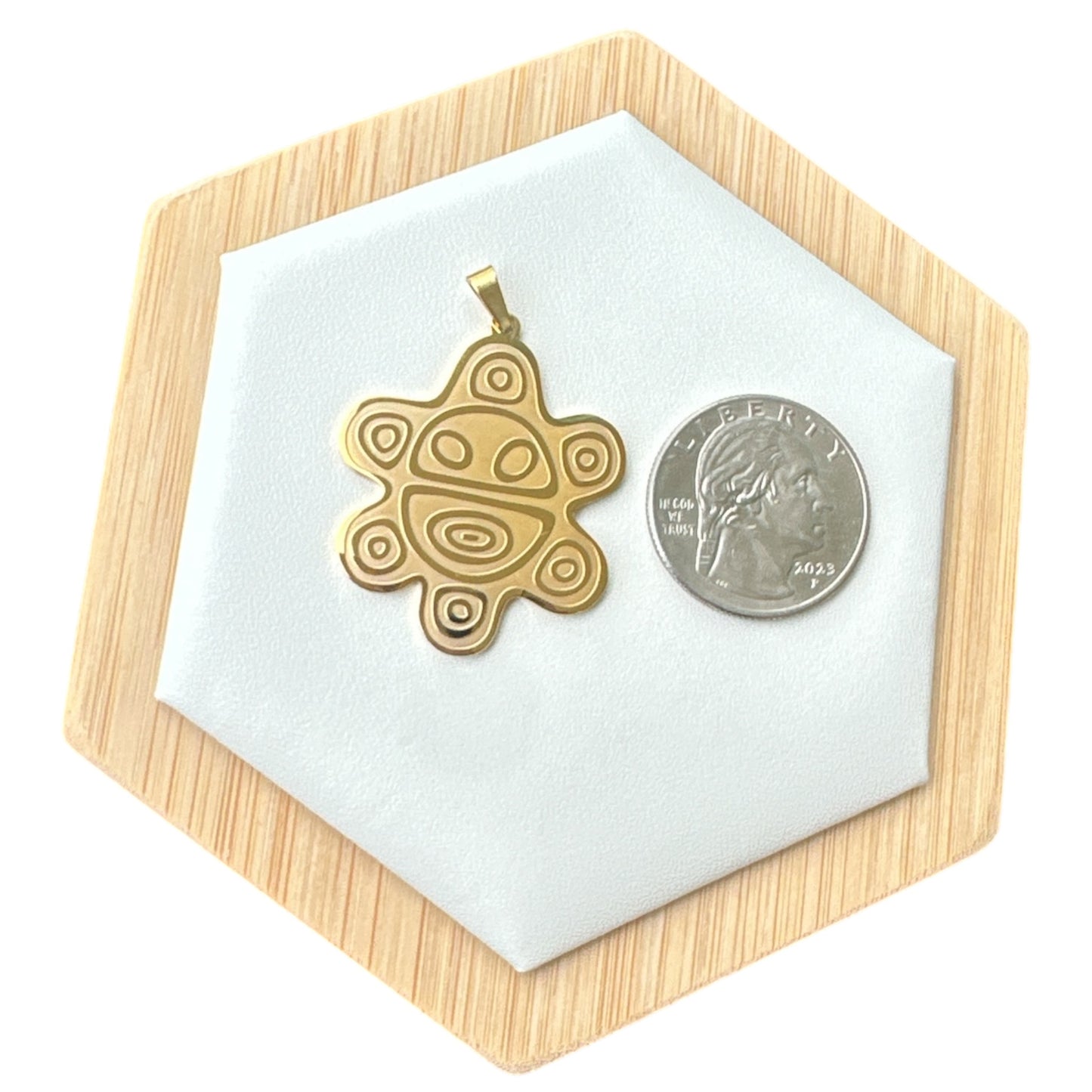 Collar Sol Taino Dorado (Grande)