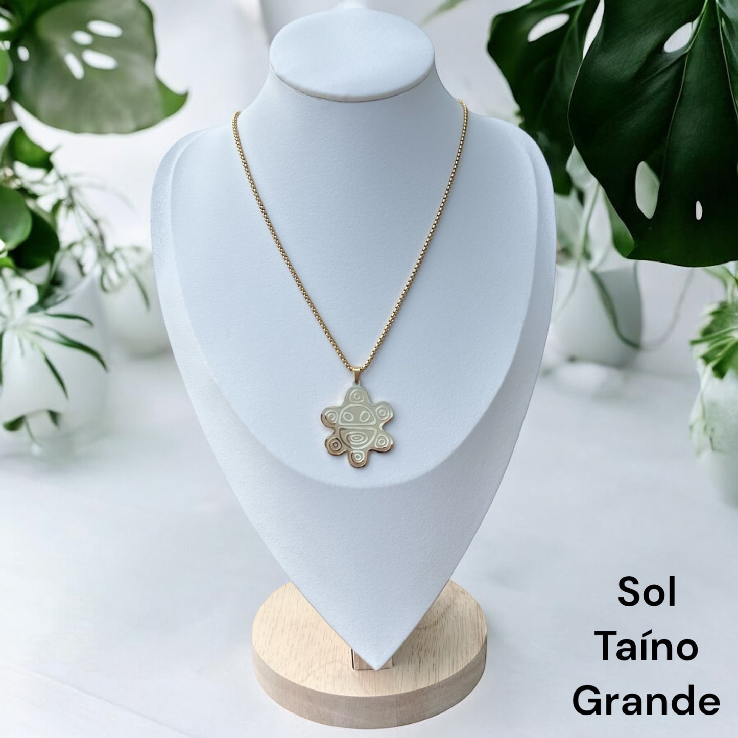 Collar Sol Taino Dorado (Grande)