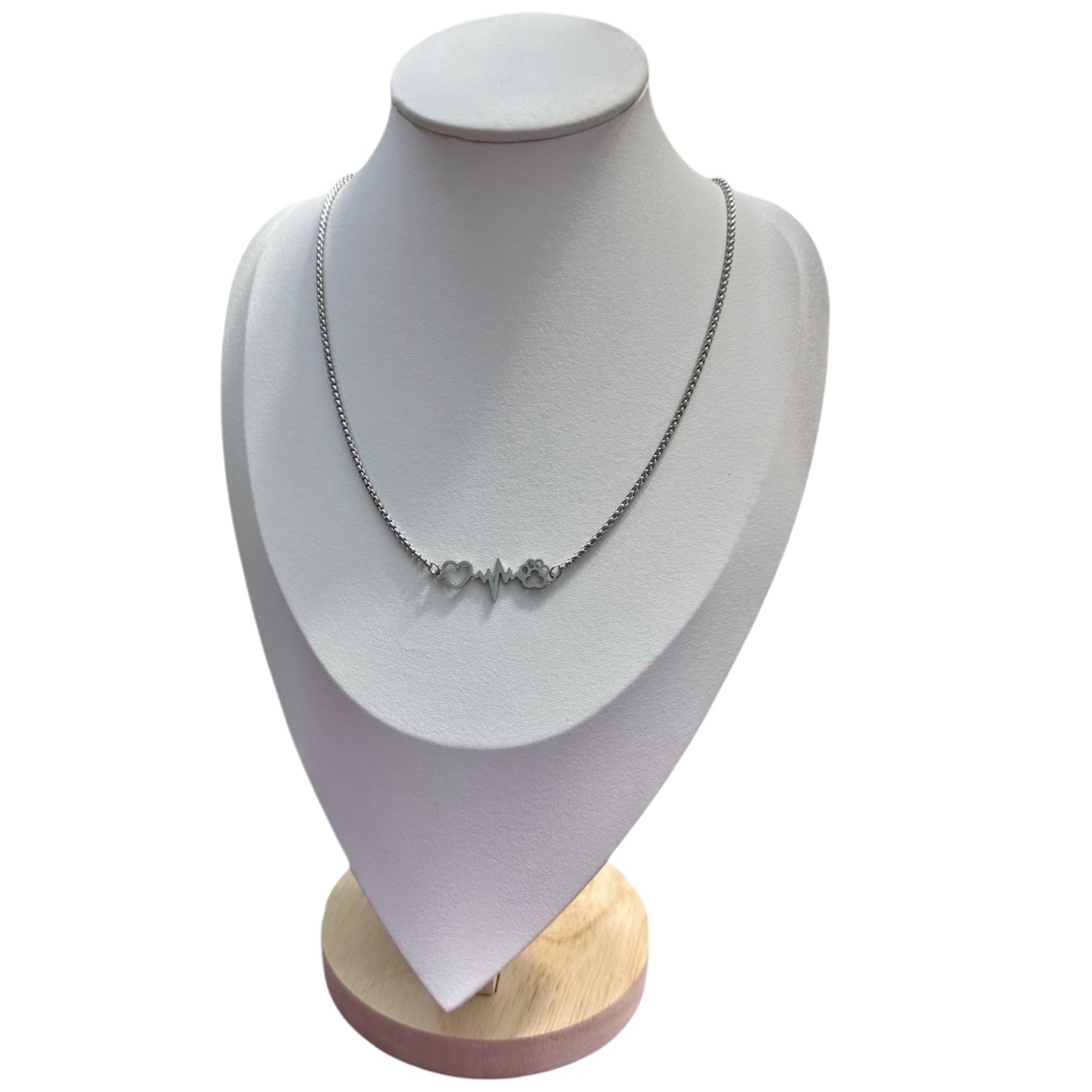 Collar Amo mi Mascota en Plateado