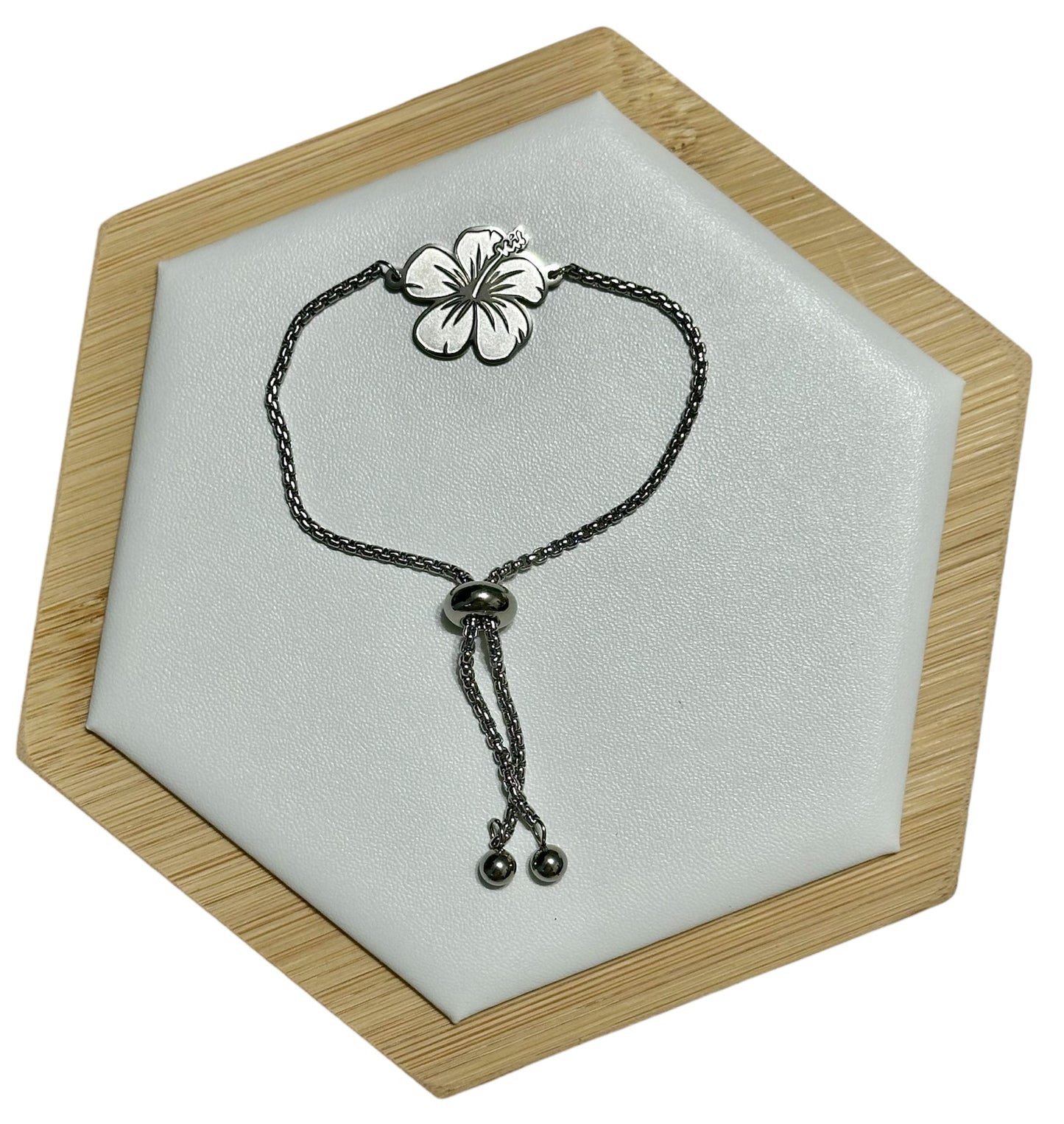 Pulsera Flor de Maga Plateada