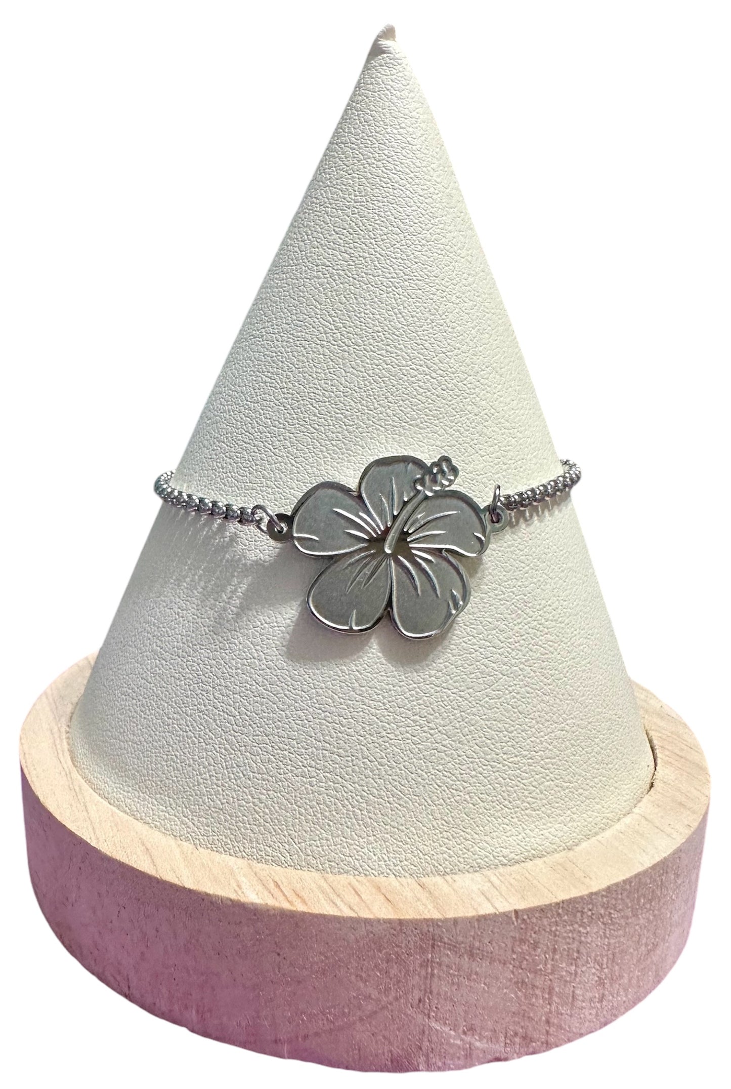 Pulsera Flor de Maga Plateada