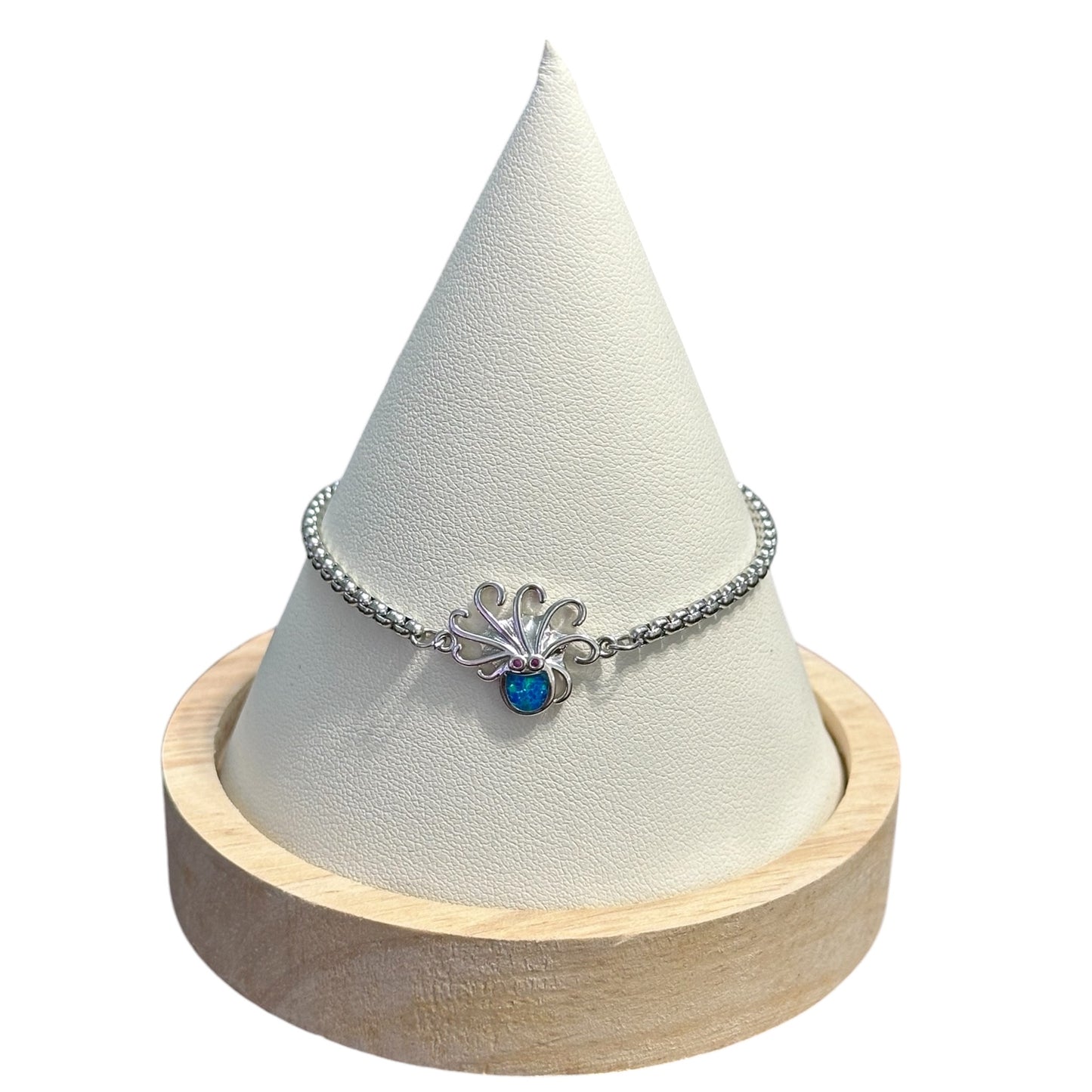 Pulsera Pulpo en Plateada