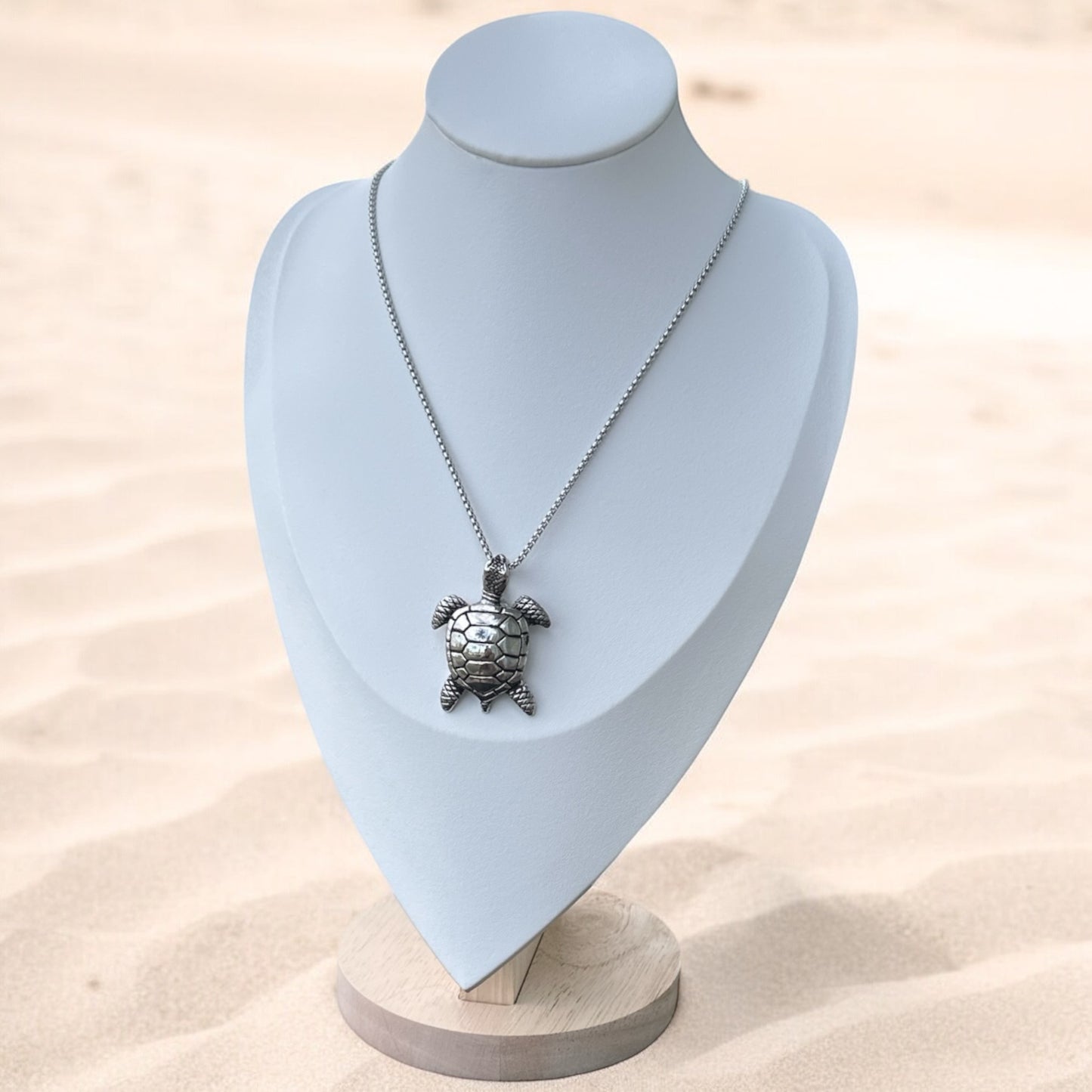 Collar Tortuga Plateada