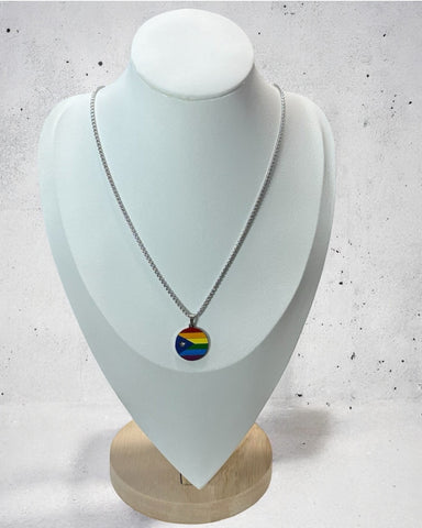 Collar Orgullo Gay Plateado